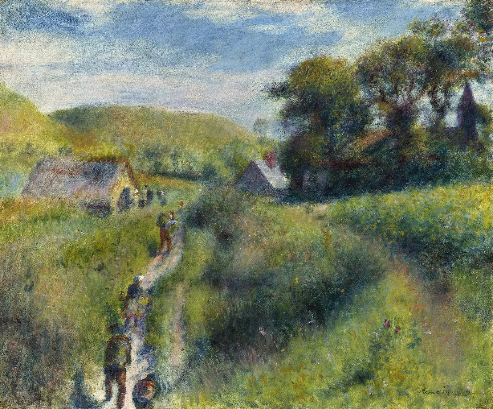 The Mussel Harvest Wall Art by Pierre-Auguste Renoir - Canvas Print