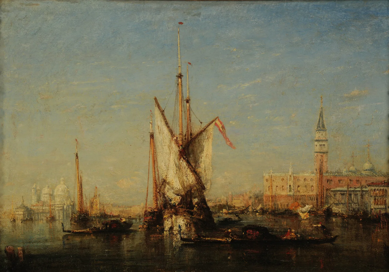 Venise Vue Sur San Giorgio Wall Art by Félix Ziem - Canvas Print