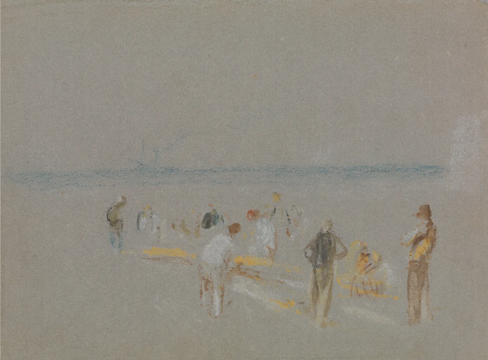 Cricket On The Goodwin Sands Wall Art by Joseph Mallord William Turner - Canvas Print