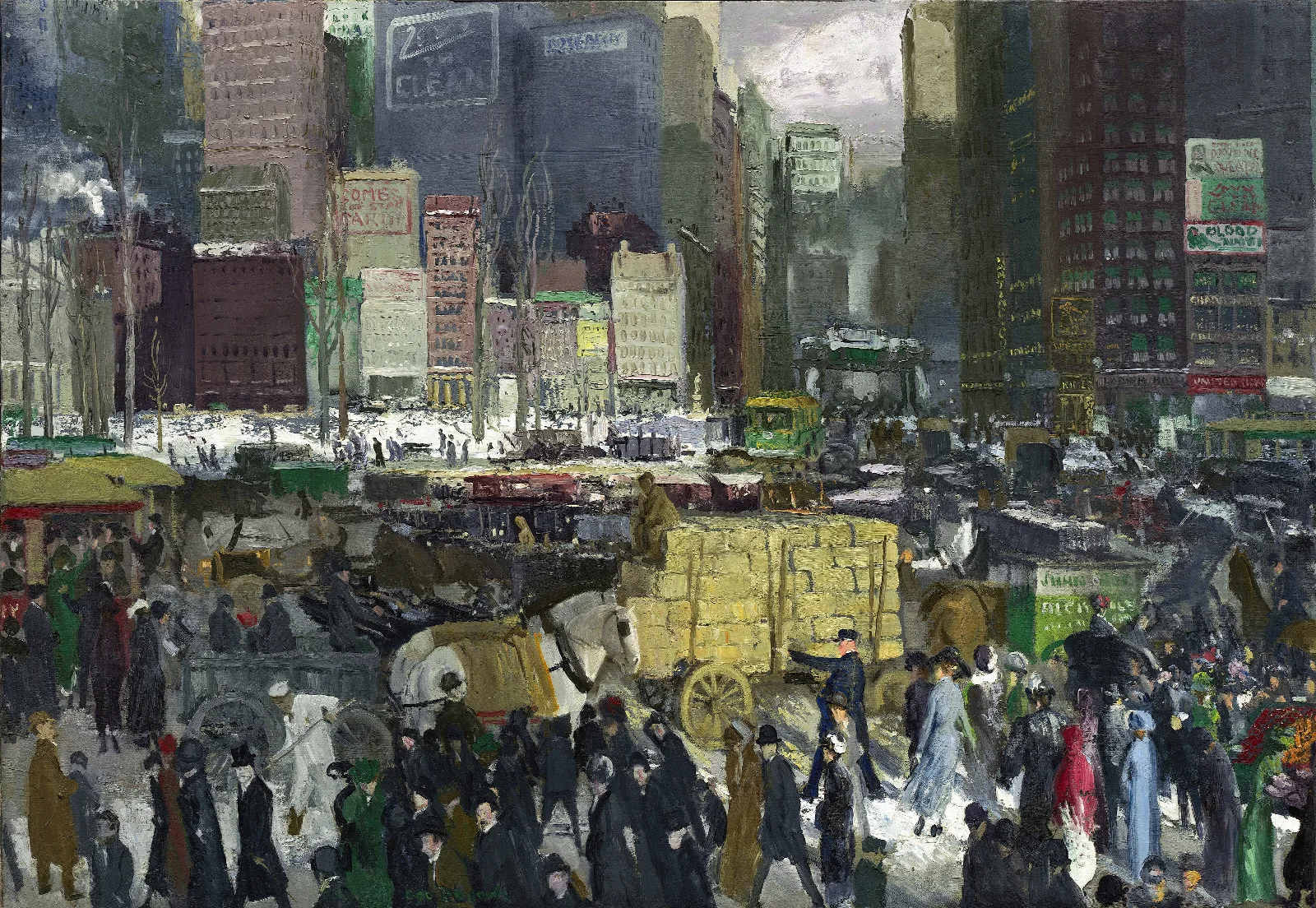 New York Wall Art by George Wesley Bellows - Canvas Print