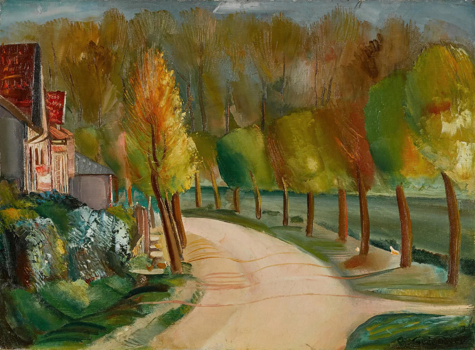 Riverside 2 Wall Art by Boris Grigoriev - Canvas Print