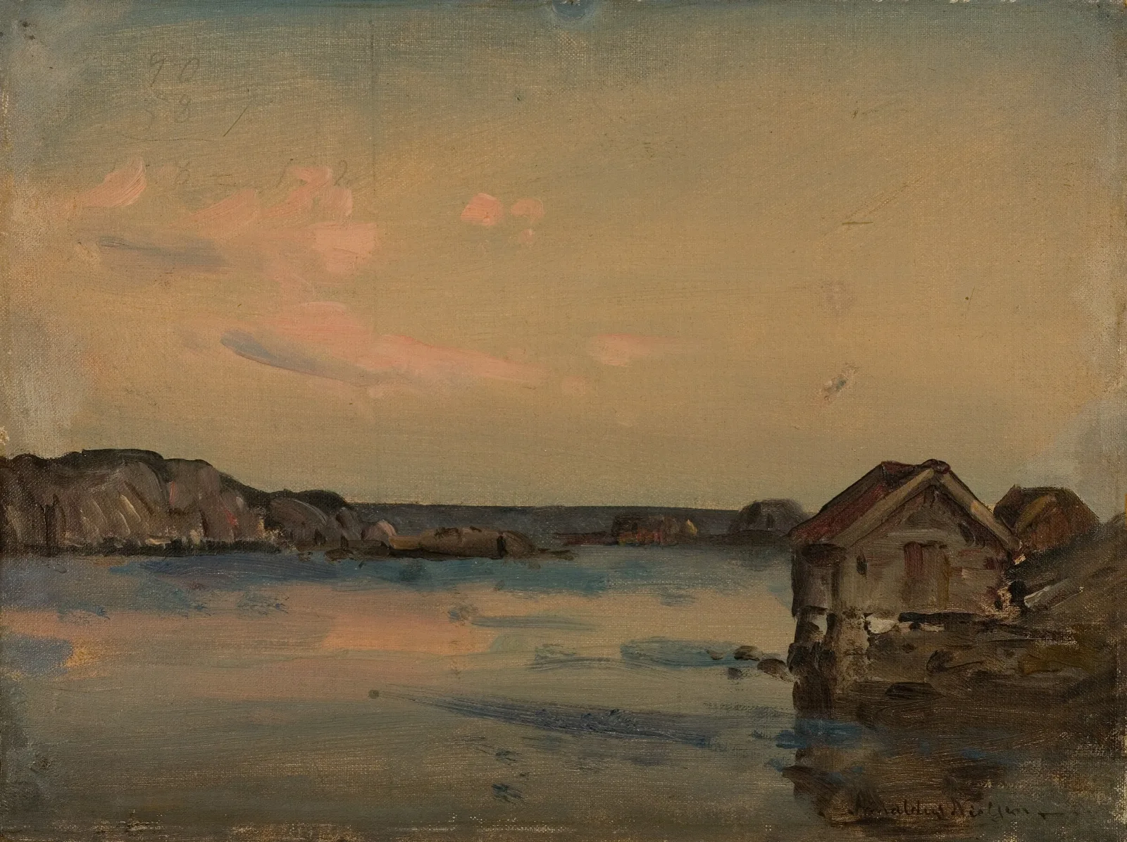 Kattehale Lindesnes Wall Art by Amaldus Nielsen - Canvas Print
