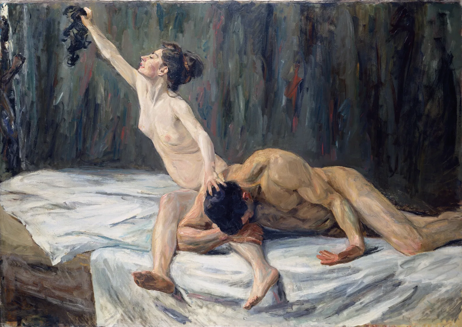 Samson And Delilah 9 Wall Art by Max Liebermann - Canvas Print
