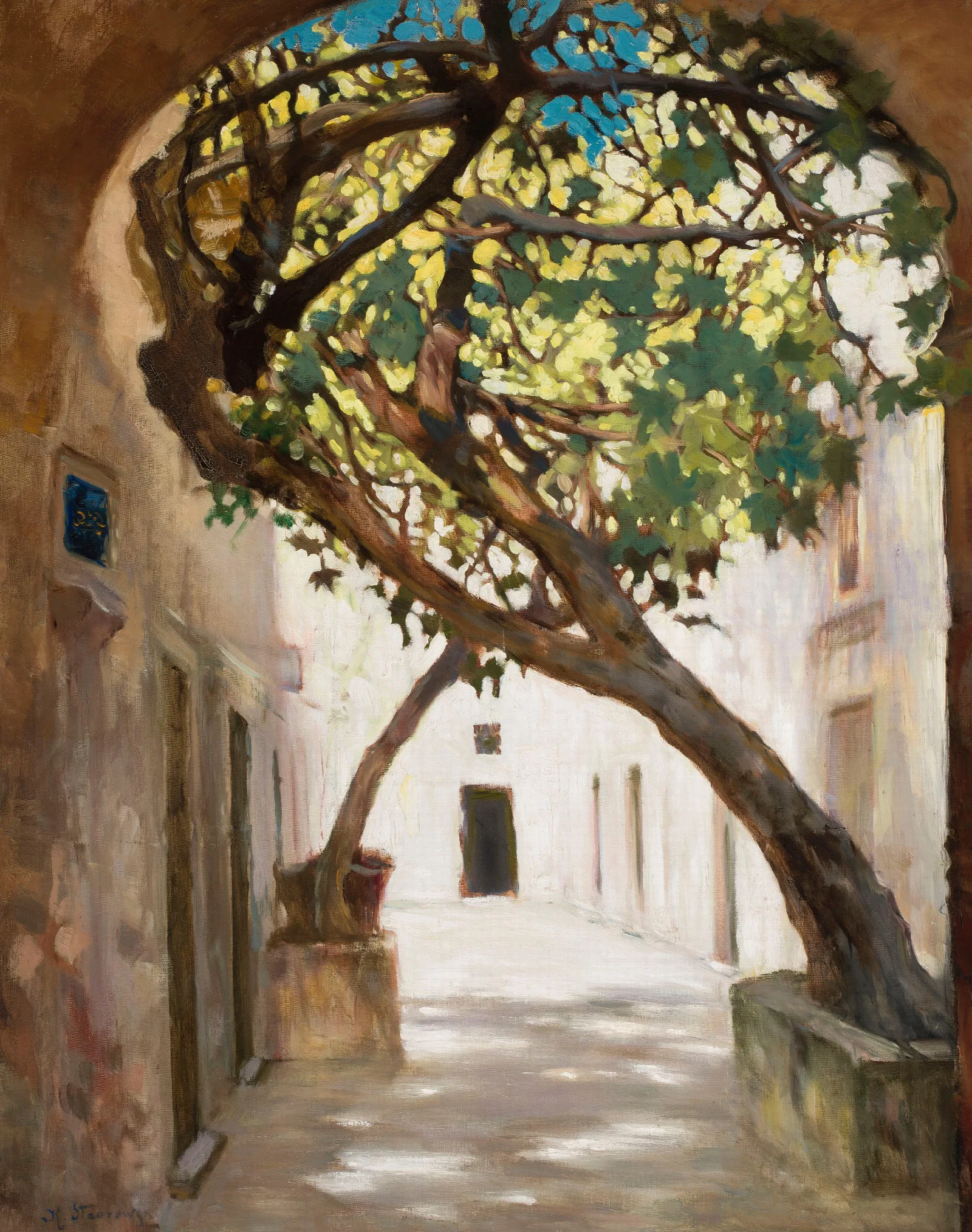 Street In Sarajevo Wall Art by Kazimierz Stabrowski - Canvas Print