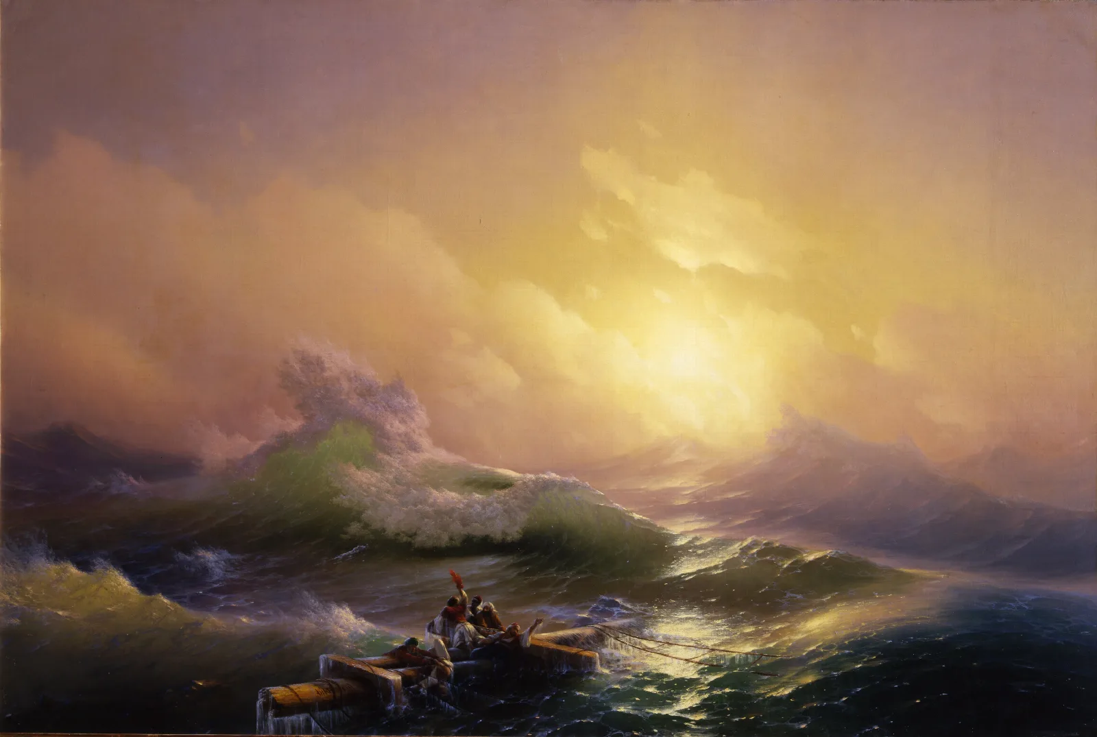 The Ninth Wave Painting Wall Art by Ivan Konstantinovich Aivazovsky - Canvas Print