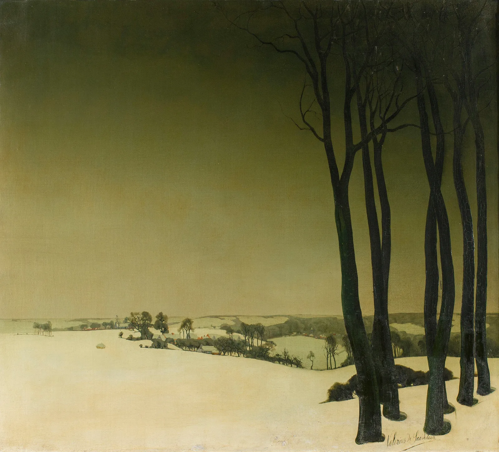 The Big Trees Wall Art by Valerius De Saedeleer - Canvas Print