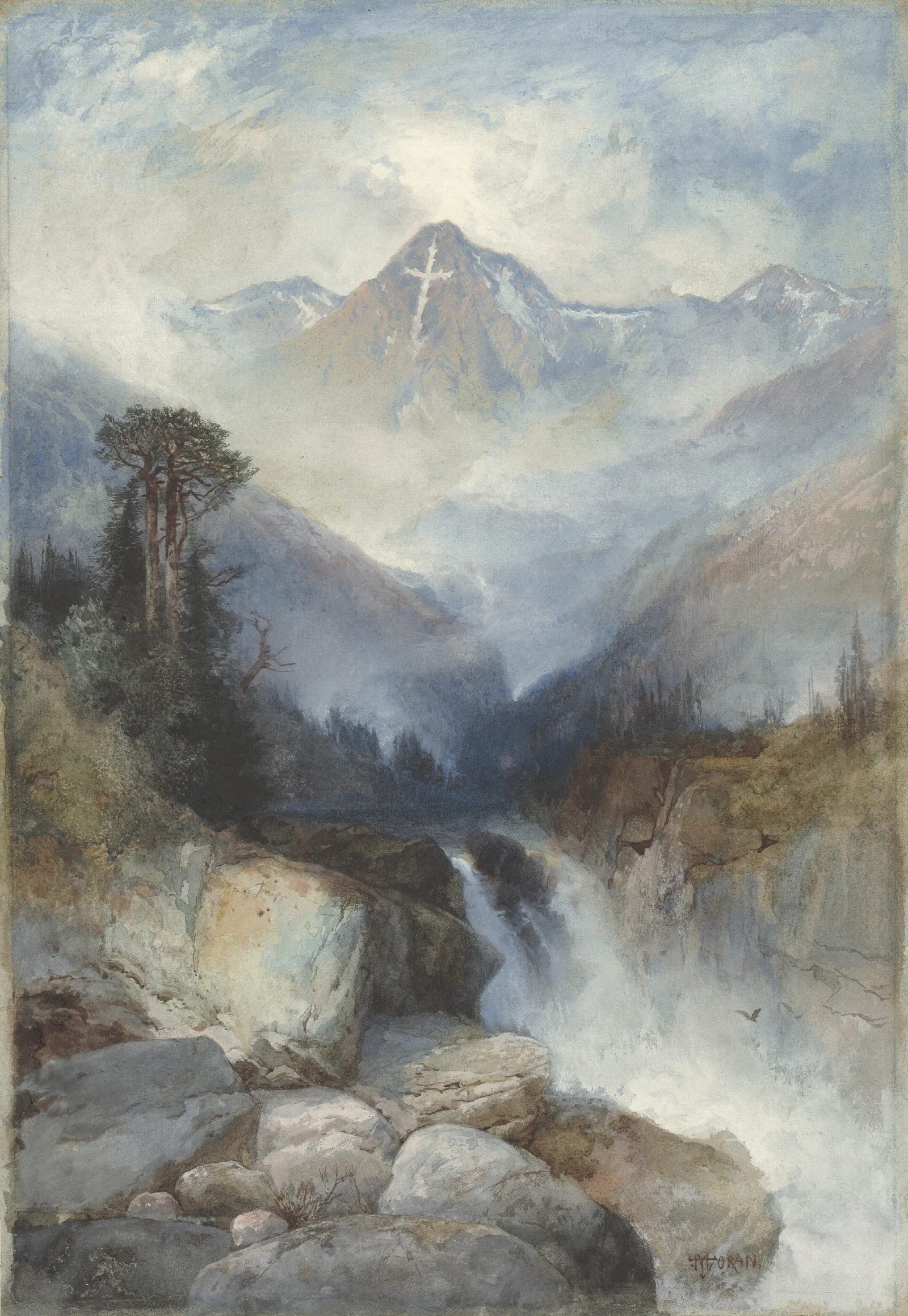 Mountain Of The Holy Cross Wall Art by Thomas Moran - Canvas Print