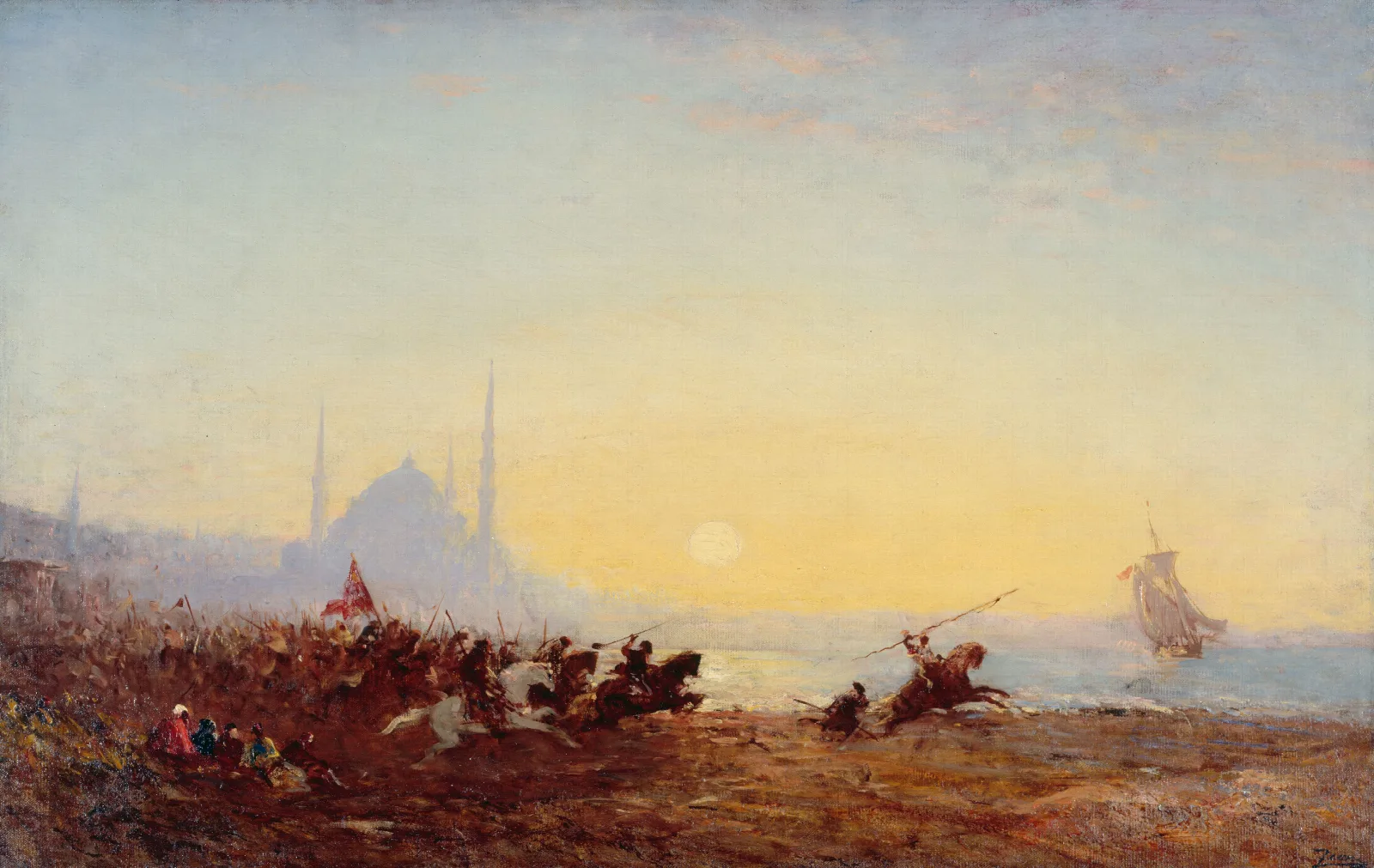 Fantasia A Constantinople Wall Art by Félix Ziem - Canvas Print