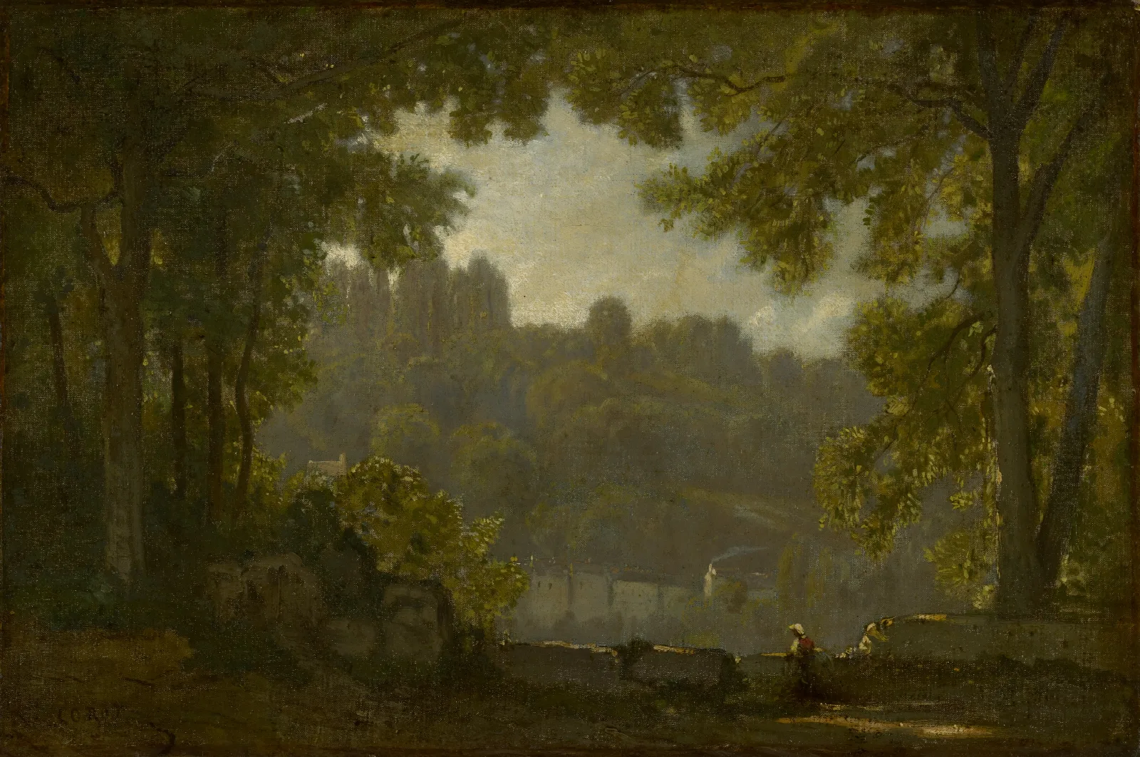 Forest Landscape Wall Art by Jean-Baptiste-Camille Corot - Canvas Print