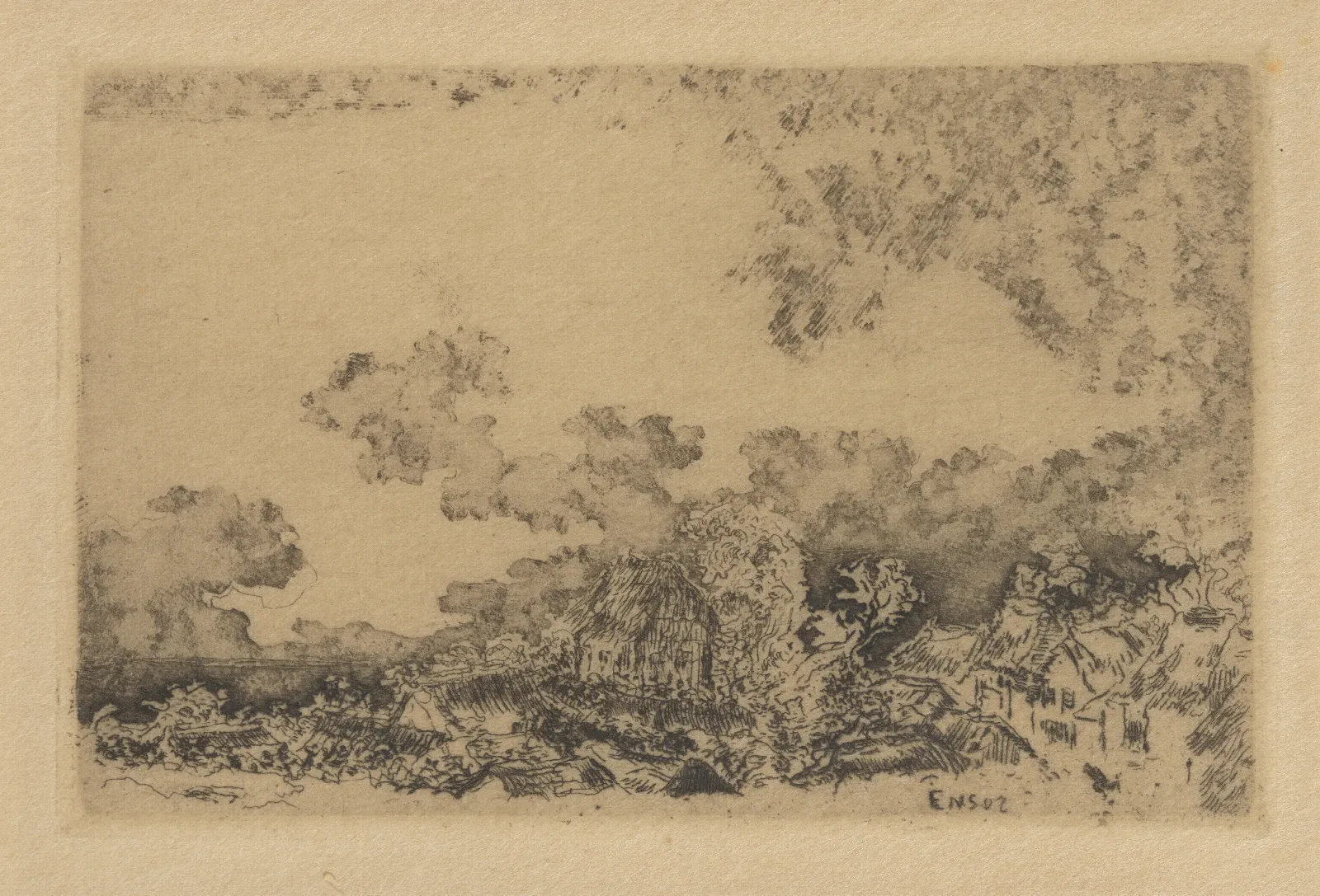 Het Onweer Wall Art by James Ensor - Canvas Print
