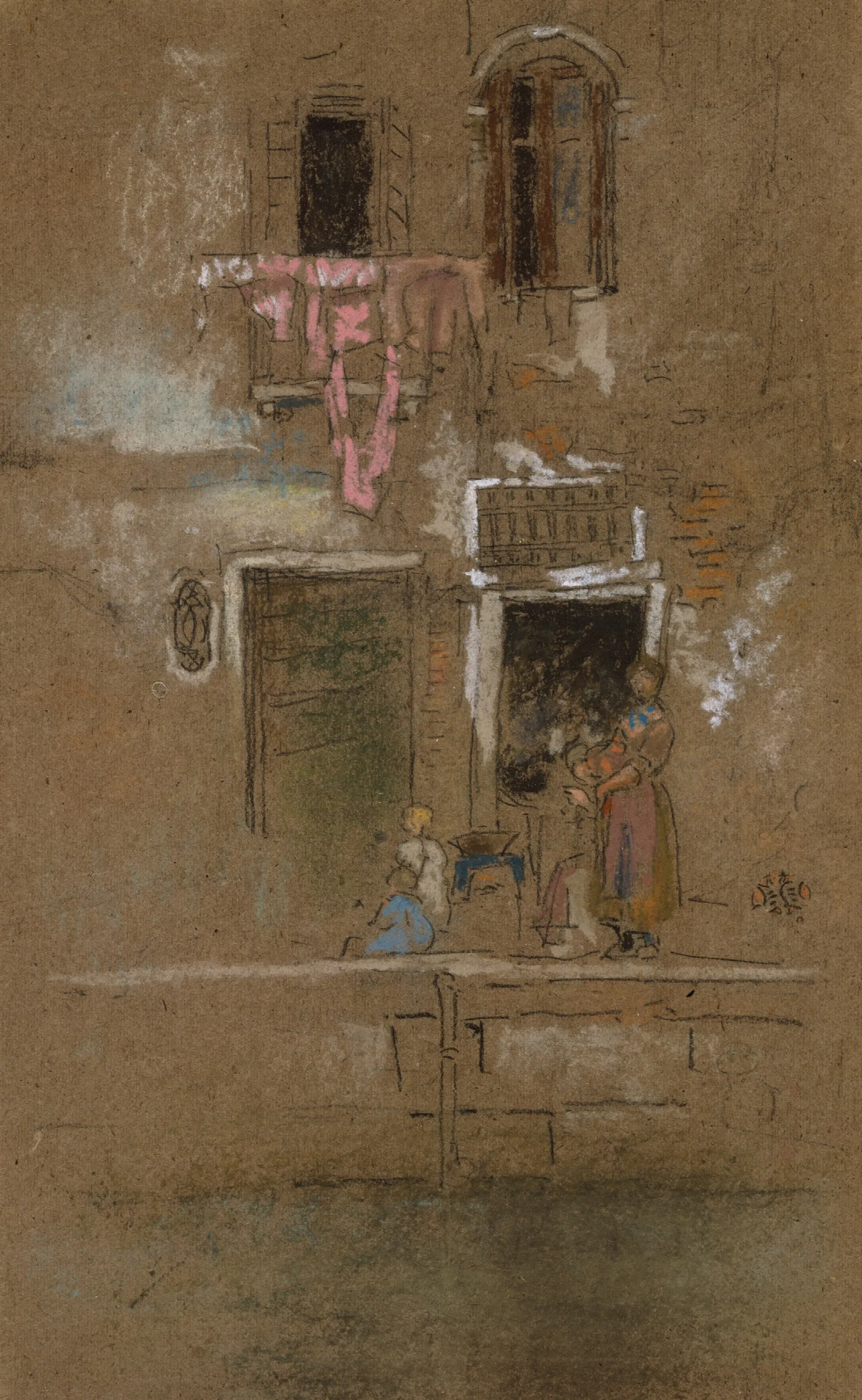 Note In Pink And Brown Wall Art by James Abbott McNeill Whistler - Canvas Print