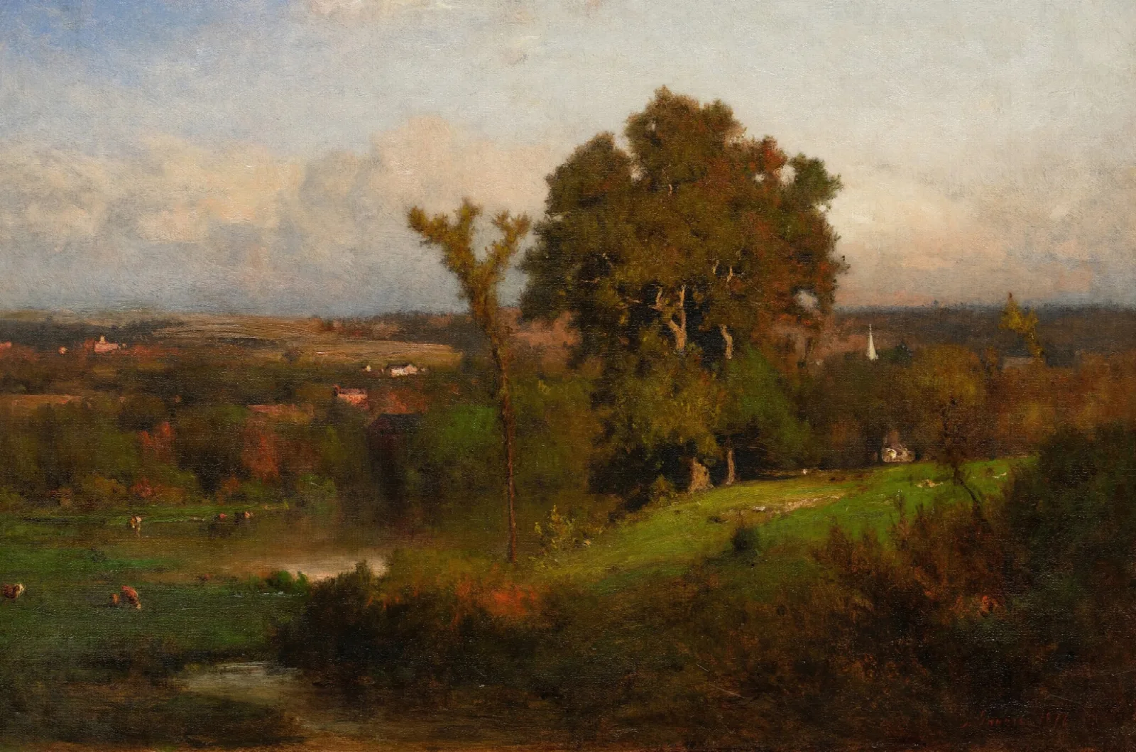 Autumn Near Marshfield Wall Art by George Inness - Canvas Print