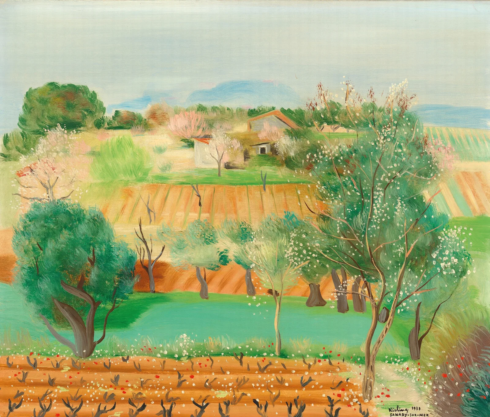 Sanary Wall Art by Moïse Kisling - Canvas Print