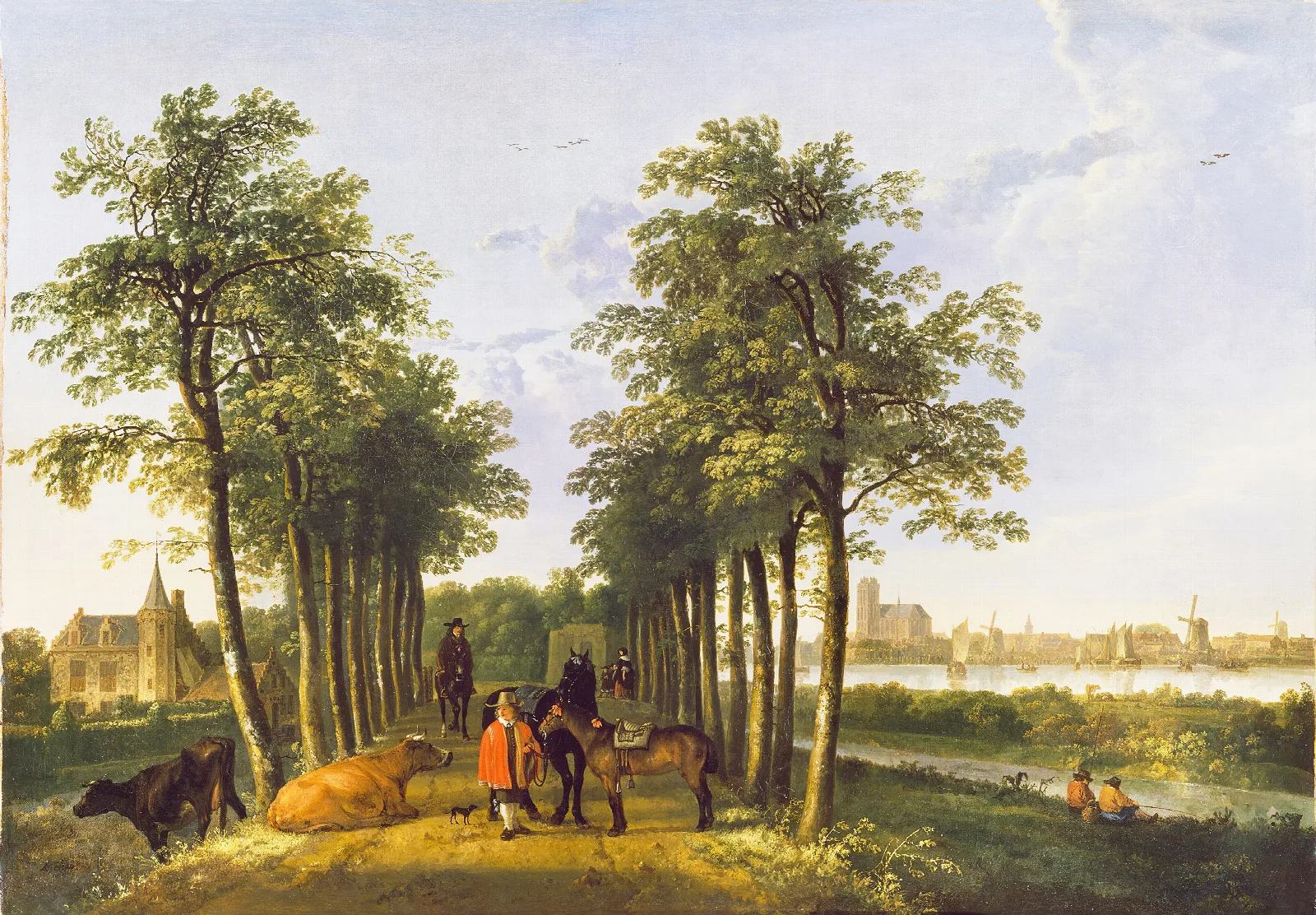 The Avenue At Meerdervoort Wall Art by Aelbert Cuyp - Canvas Print