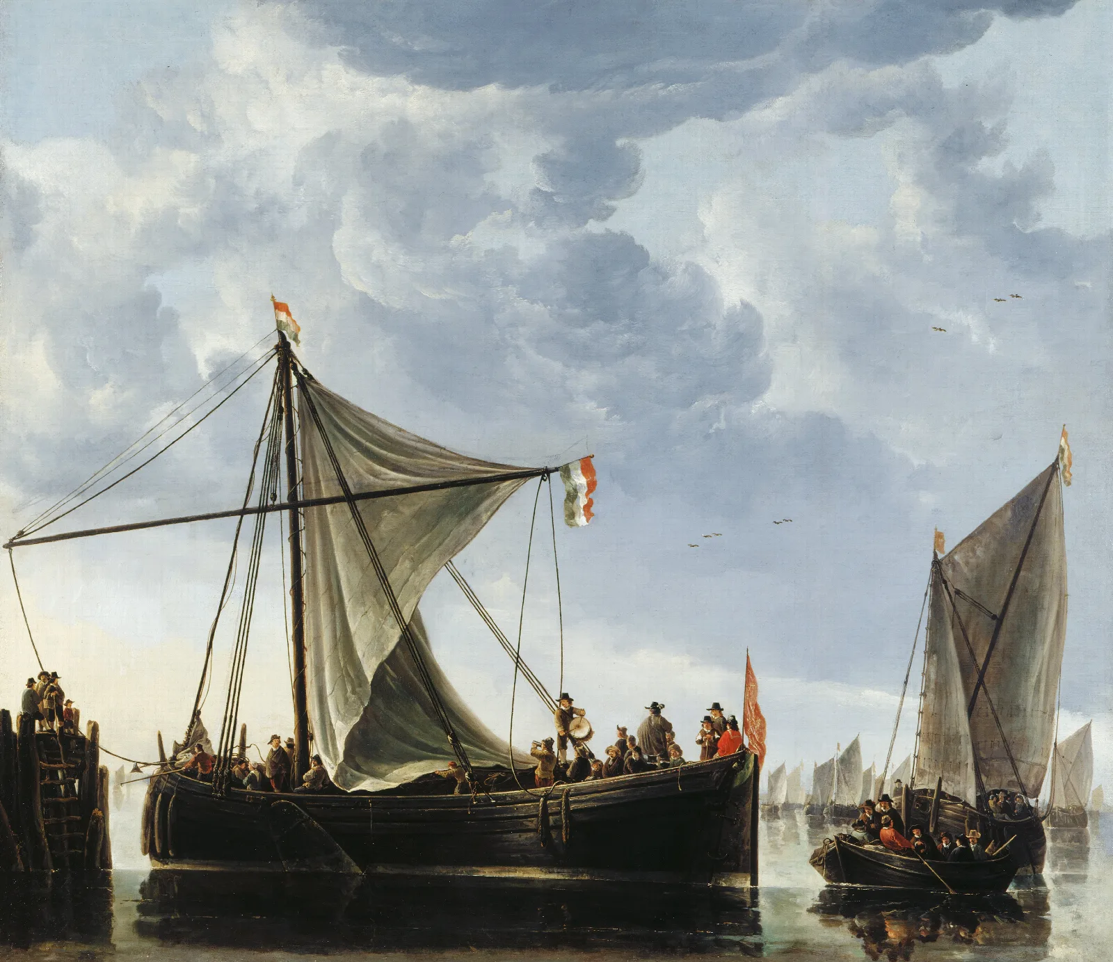 The Passage Boat Wall Art by Aelbert Cuyp - Canvas Print