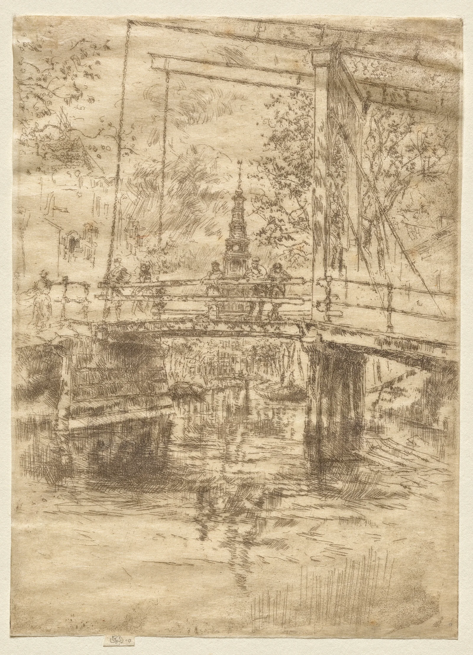 Little Drawbridge Amsterdam Wall Art by James Abbott McNeill Whistler - Canvas Print