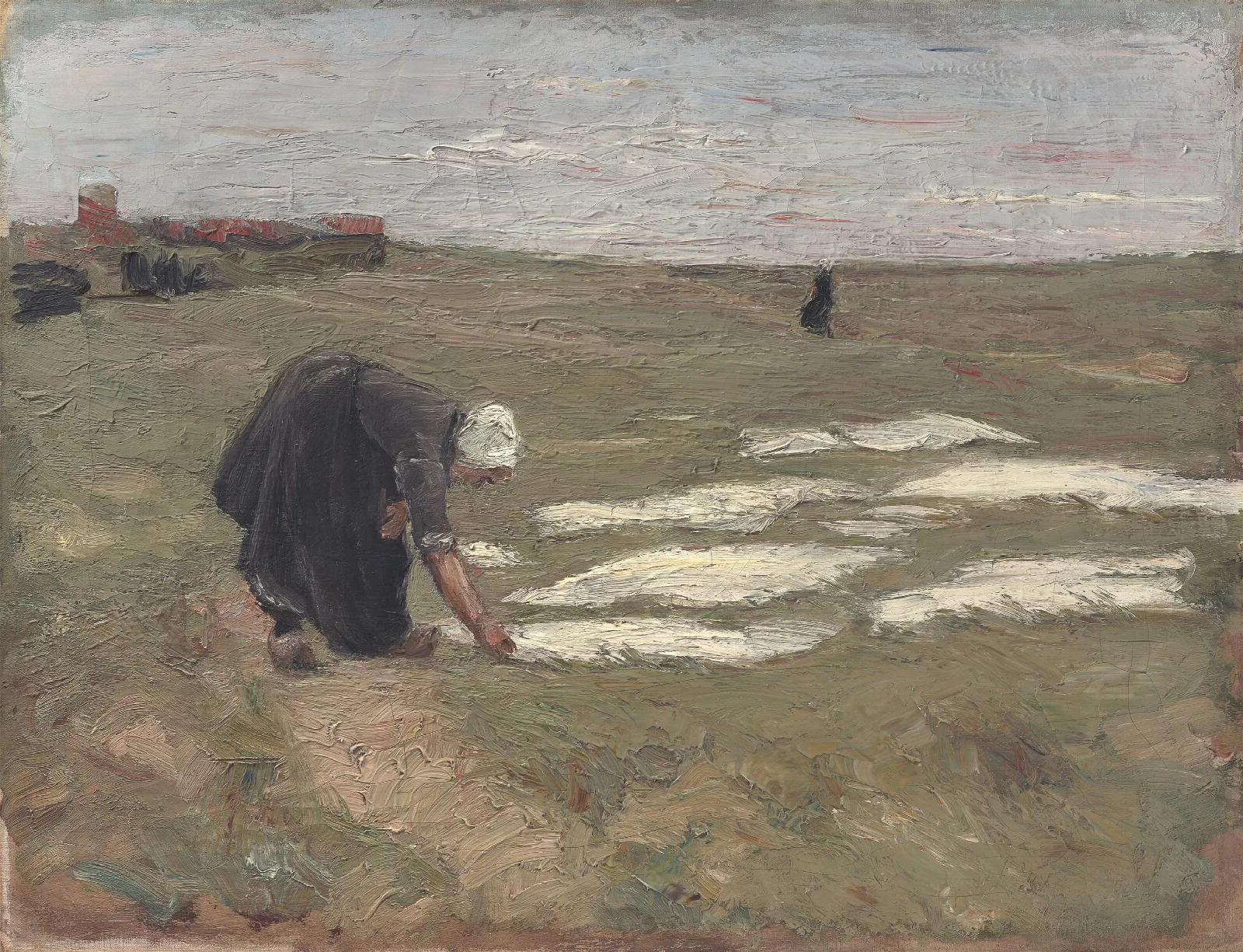 Bleiche Auf Den Dunen Bei Katwijk Wall Art by Max Liebermann - Canvas Print