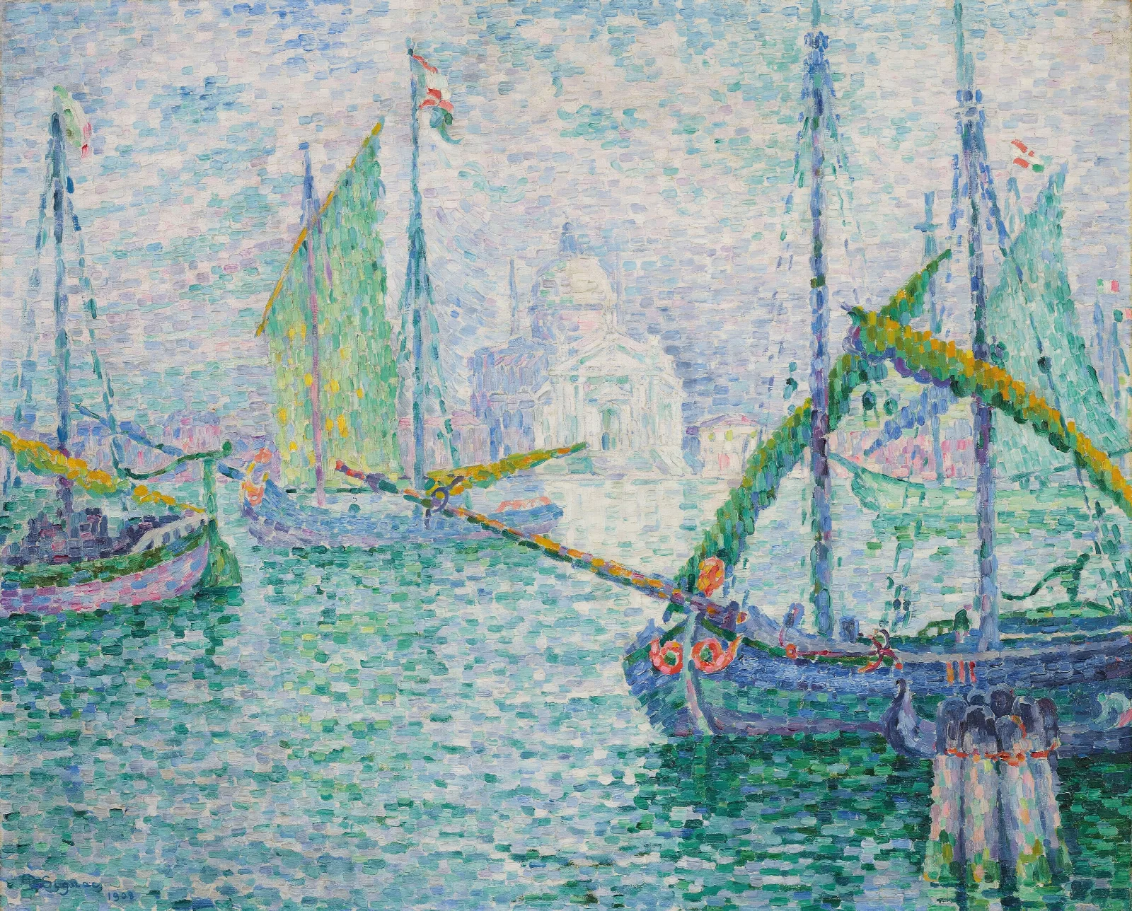 Venise Le Redempteur Wall Art by Paul Signac - Canvas Print