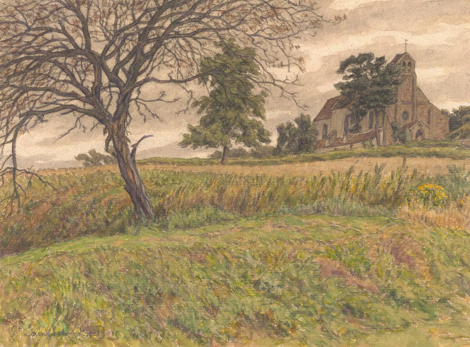 Saint Lambert Des Bois 10 Wall Art by Henri Rivière - Canvas Print