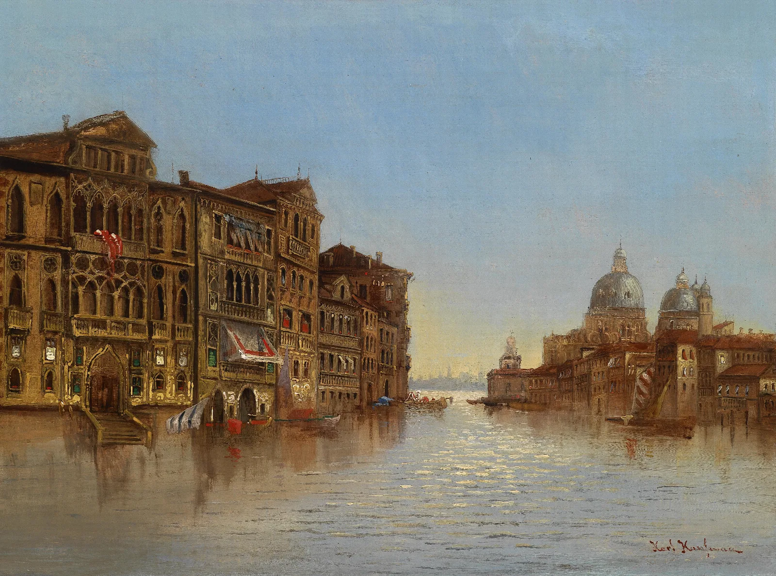 Venedig Mit Santa Maria Della Salute Wall Art by Karl Kaufmann - Canvas Print
