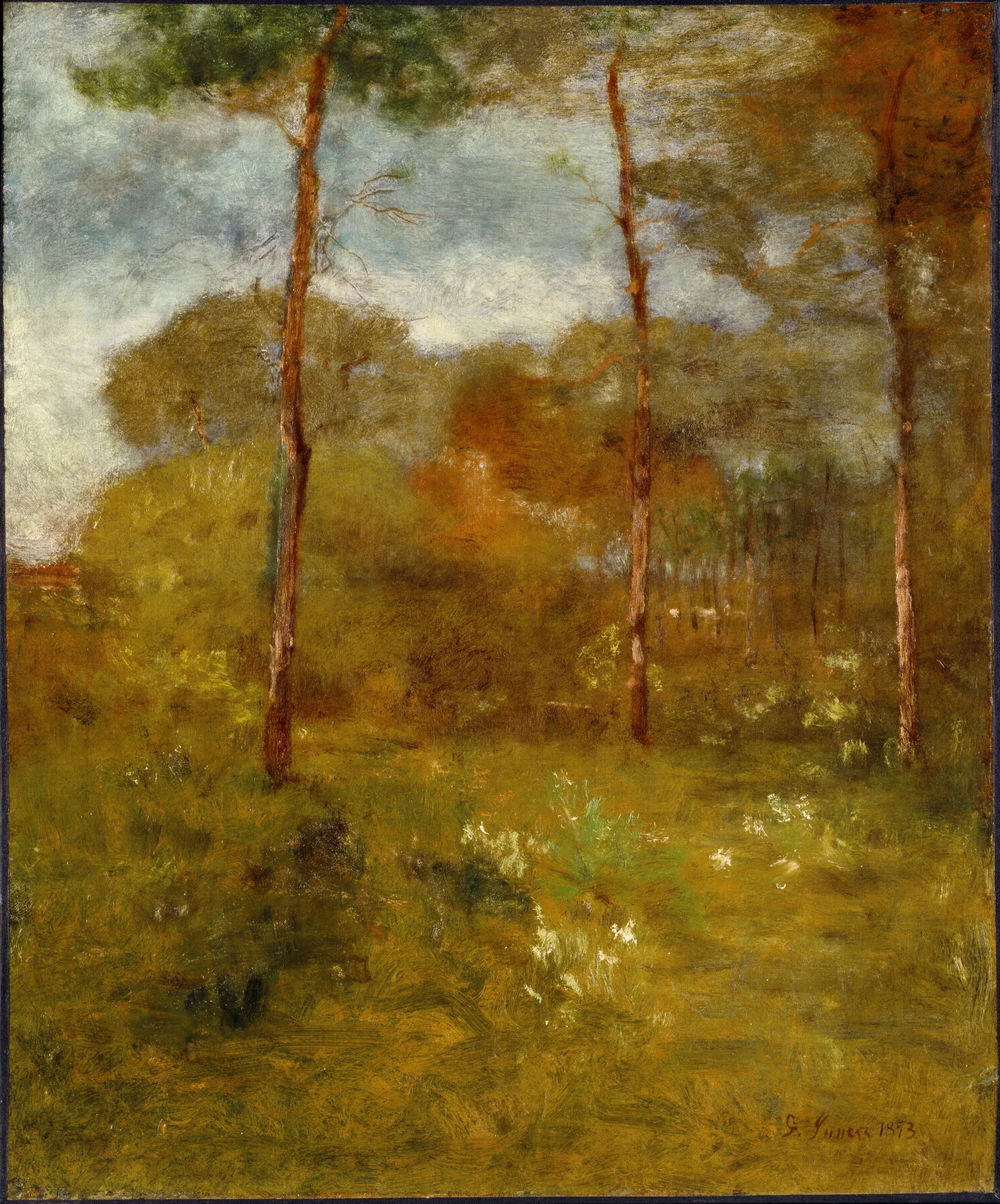Orange Road Tarpon Springs Wall Art by George Inness - Canvas Print
