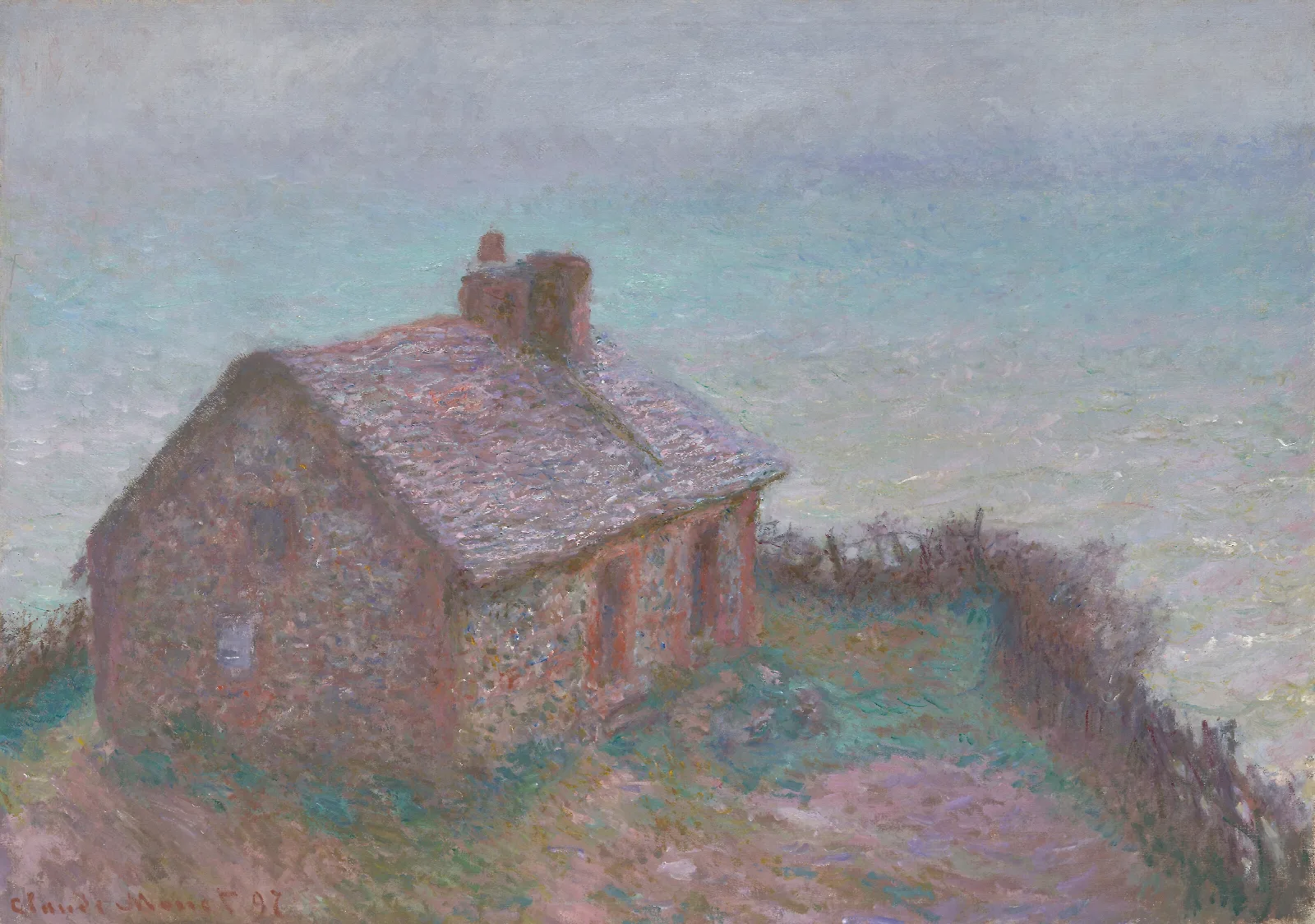 The Customs House At Varengeville Wall Art by Claude Monet - Canvas Print