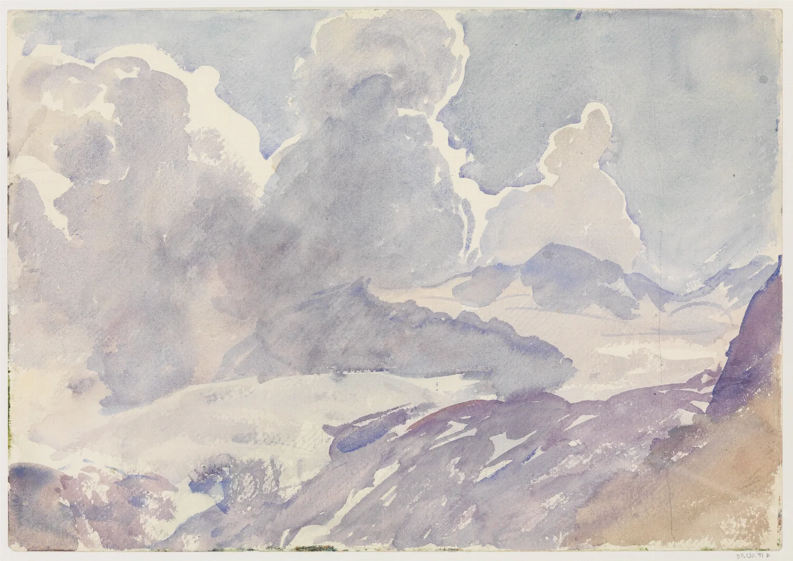 Sky And Mountains Wall Art by John Singer Sargent - Canvas Print