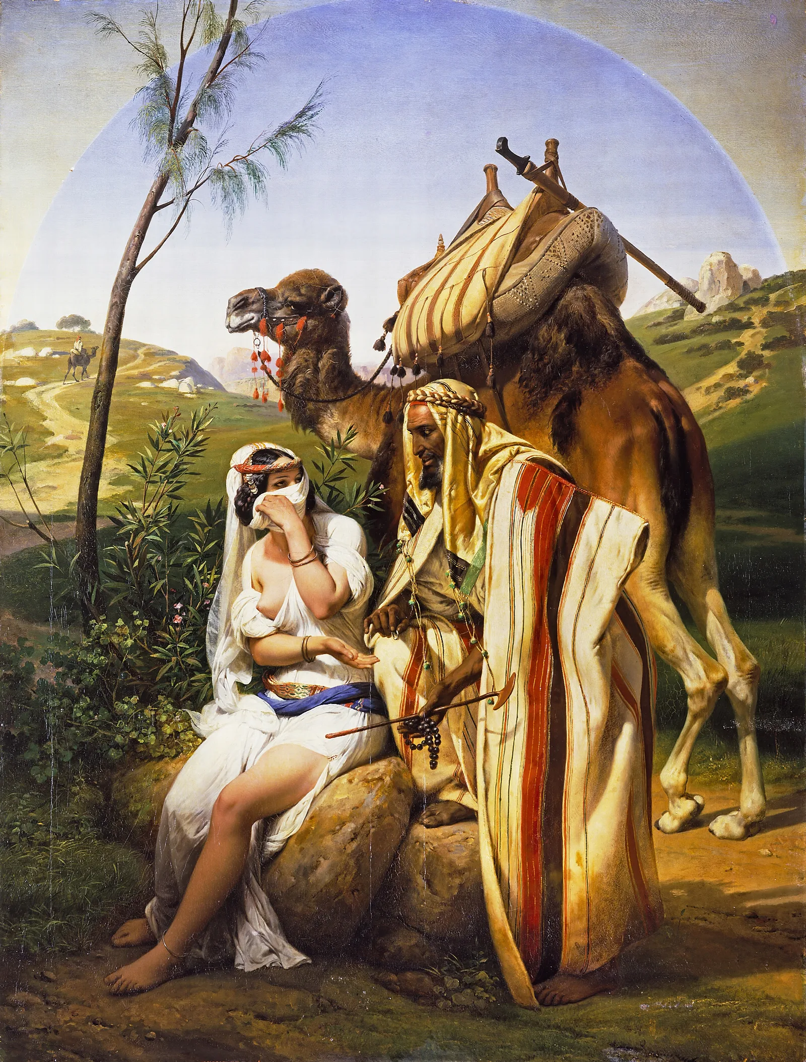 Judah And Tamar 2 Wall Art by Horace Vernet - Canvas Print