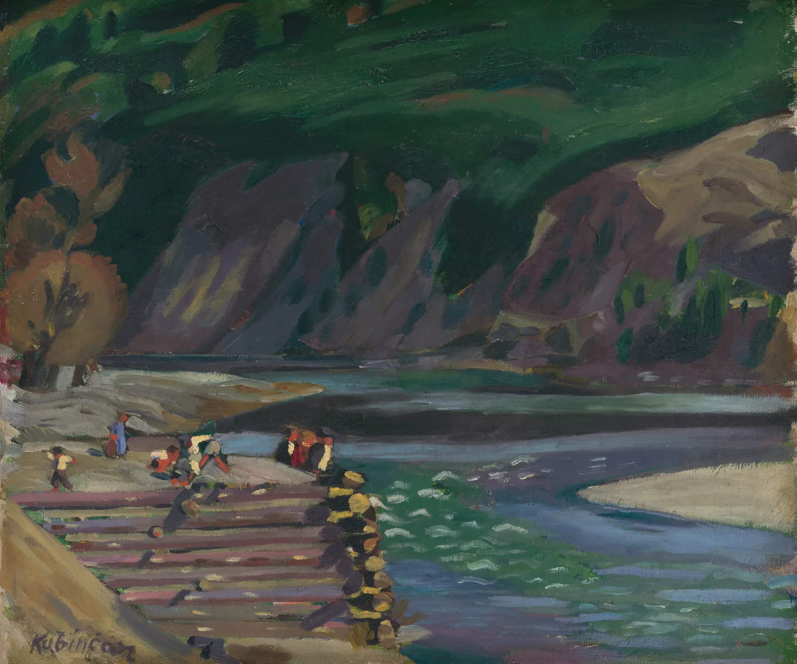 Motif From Dolny Kubin Wall Art by Arnold Peter Weisz-Kubínčan - Canvas Print