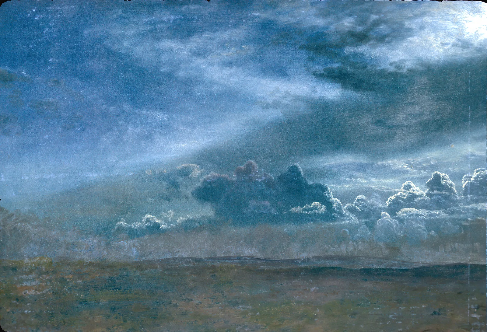 Landscape With Stormy Clouds Wall Art by Albert Bierstadt - Canvas Print