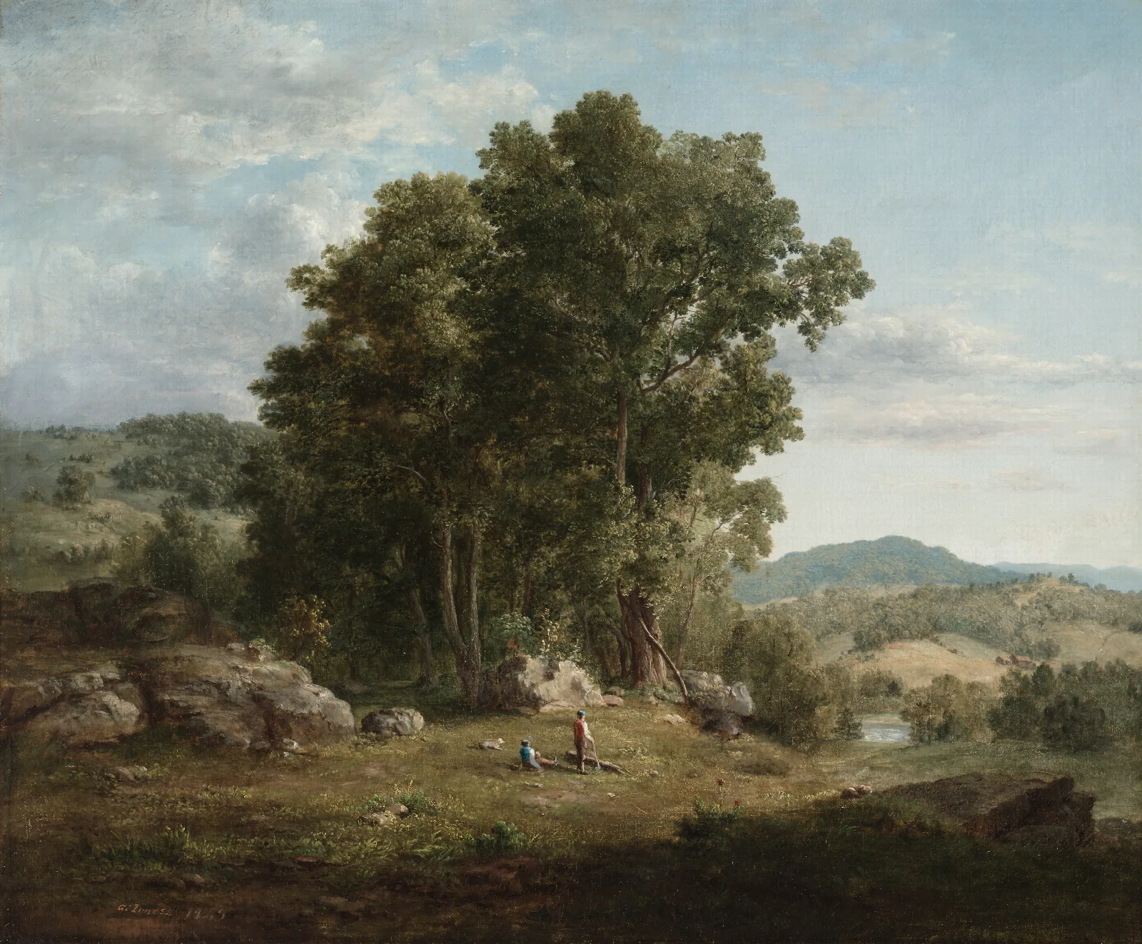 The Wood Chopper Wall Art by George Inness - Canvas Print