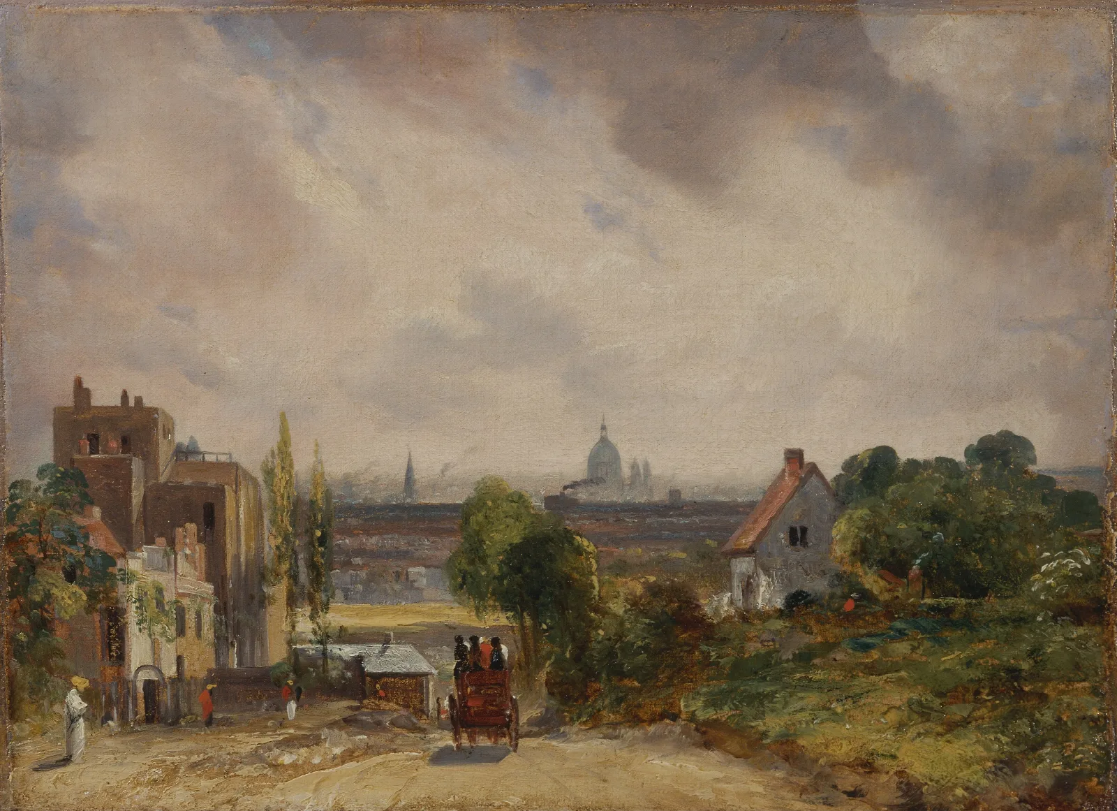 Sir Richard Steeles Cottage Hampstead Wall Art by John Constable - Canvas Print