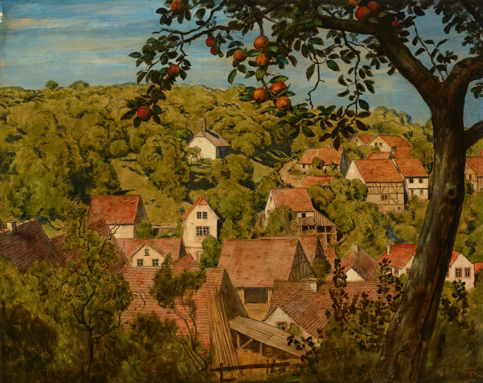 Blick Auf Mamolsheim Wall Art by Hans Thoma - Canvas Print