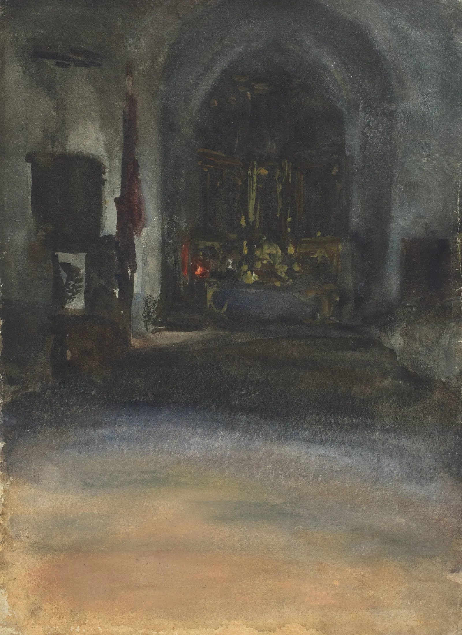 Spanish Church Interior Wall Art by John Singer Sargent - Canvas Print
