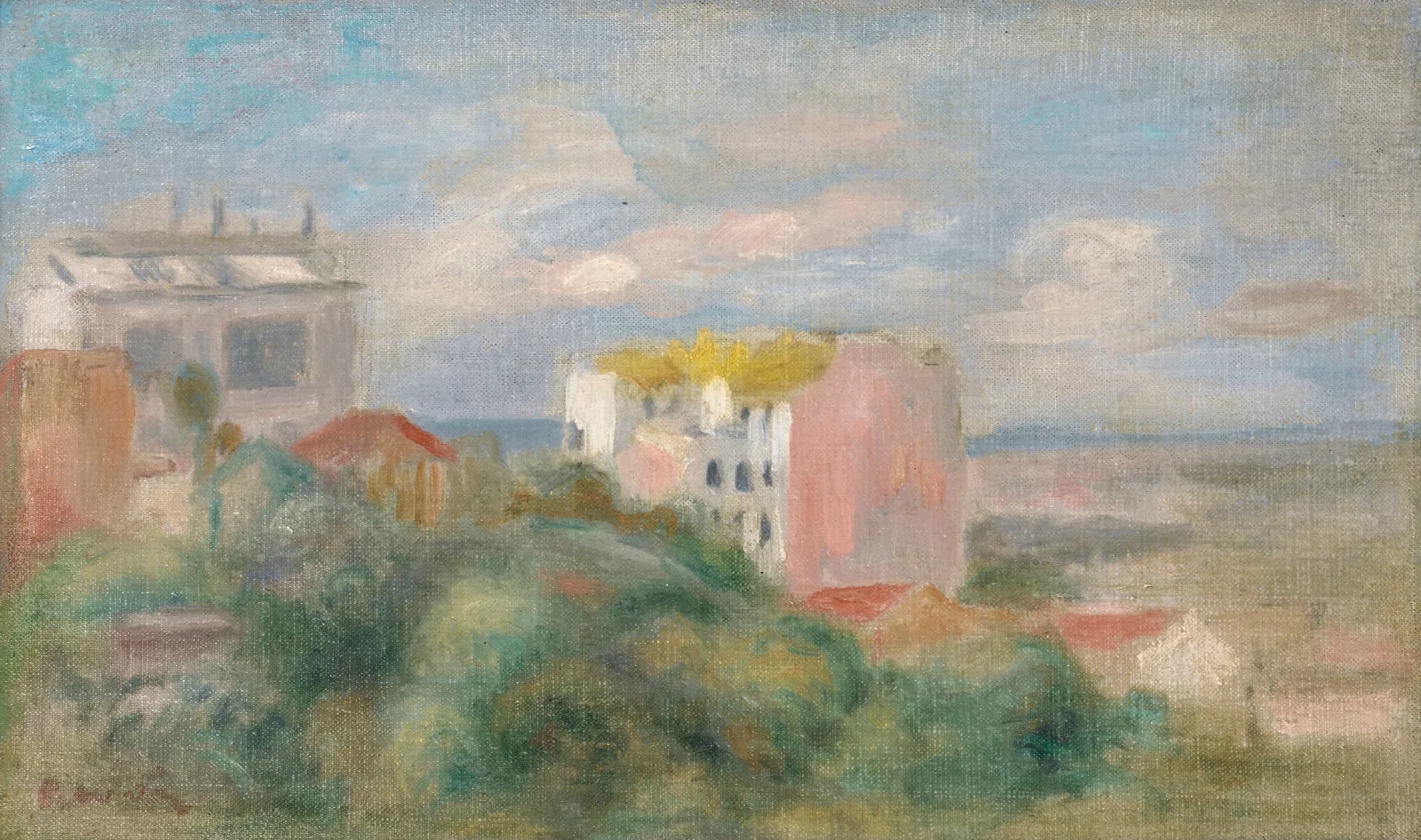 Paysage De Montmartre Wall Art by Pierre-Auguste Renoir - Canvas Print