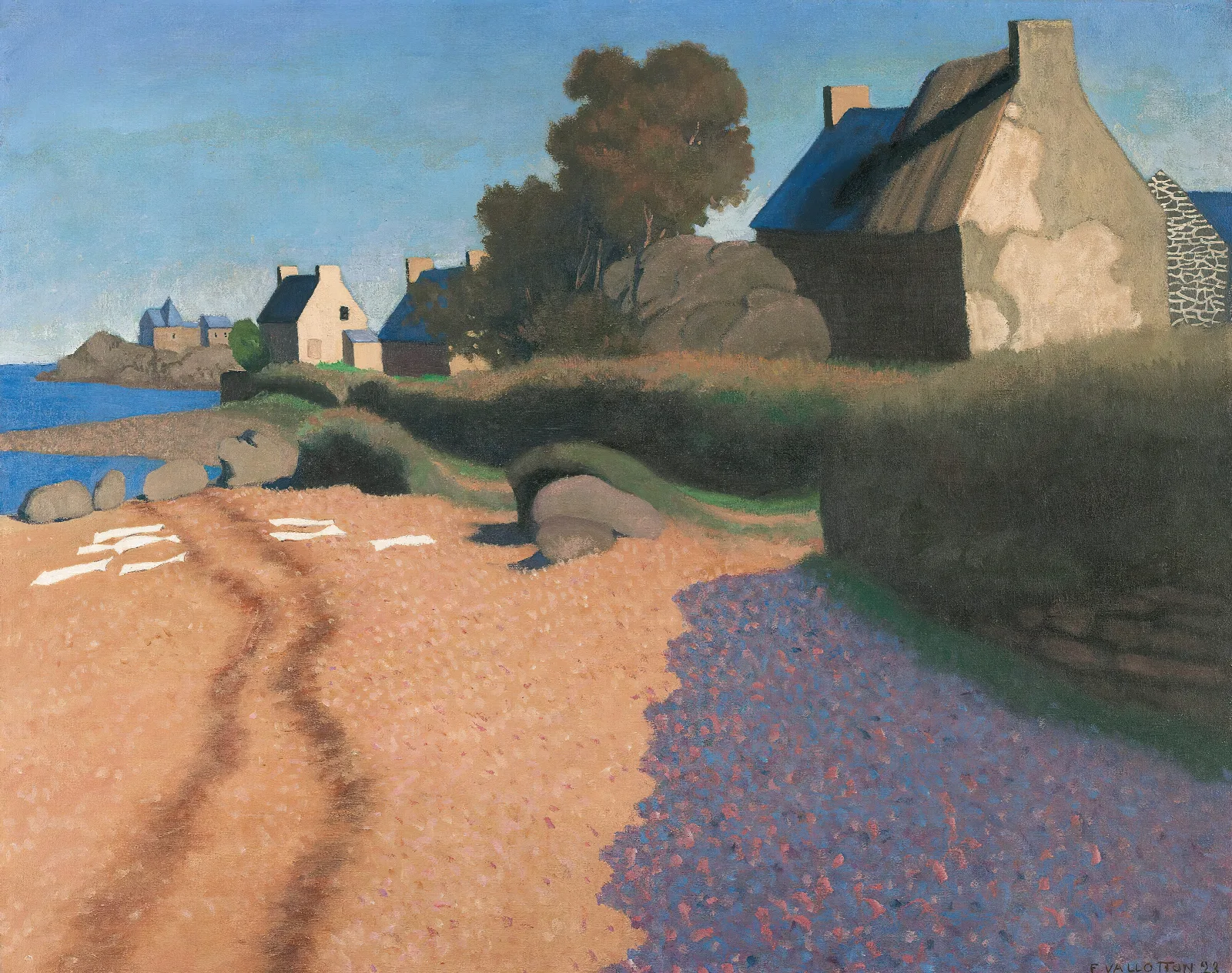 Landscape At Loguivy Wall Art by Félix Vallotton - Canvas Print