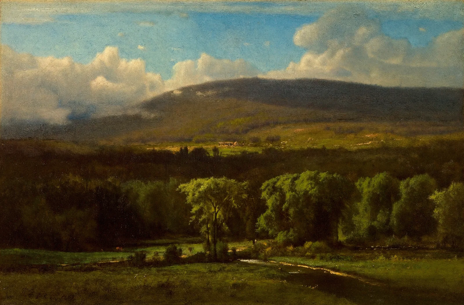Medway Massachusetts Wall Art by George Inness - Canvas Print