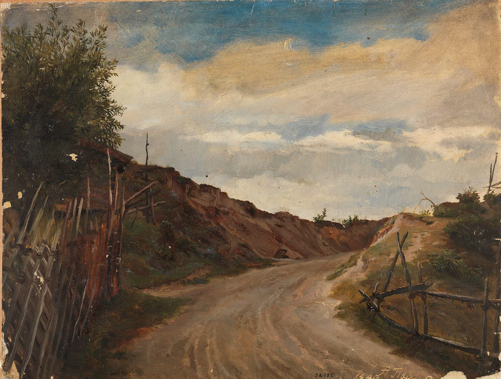 Country Road Wall Art by Adolph Tidemand - Canvas Print