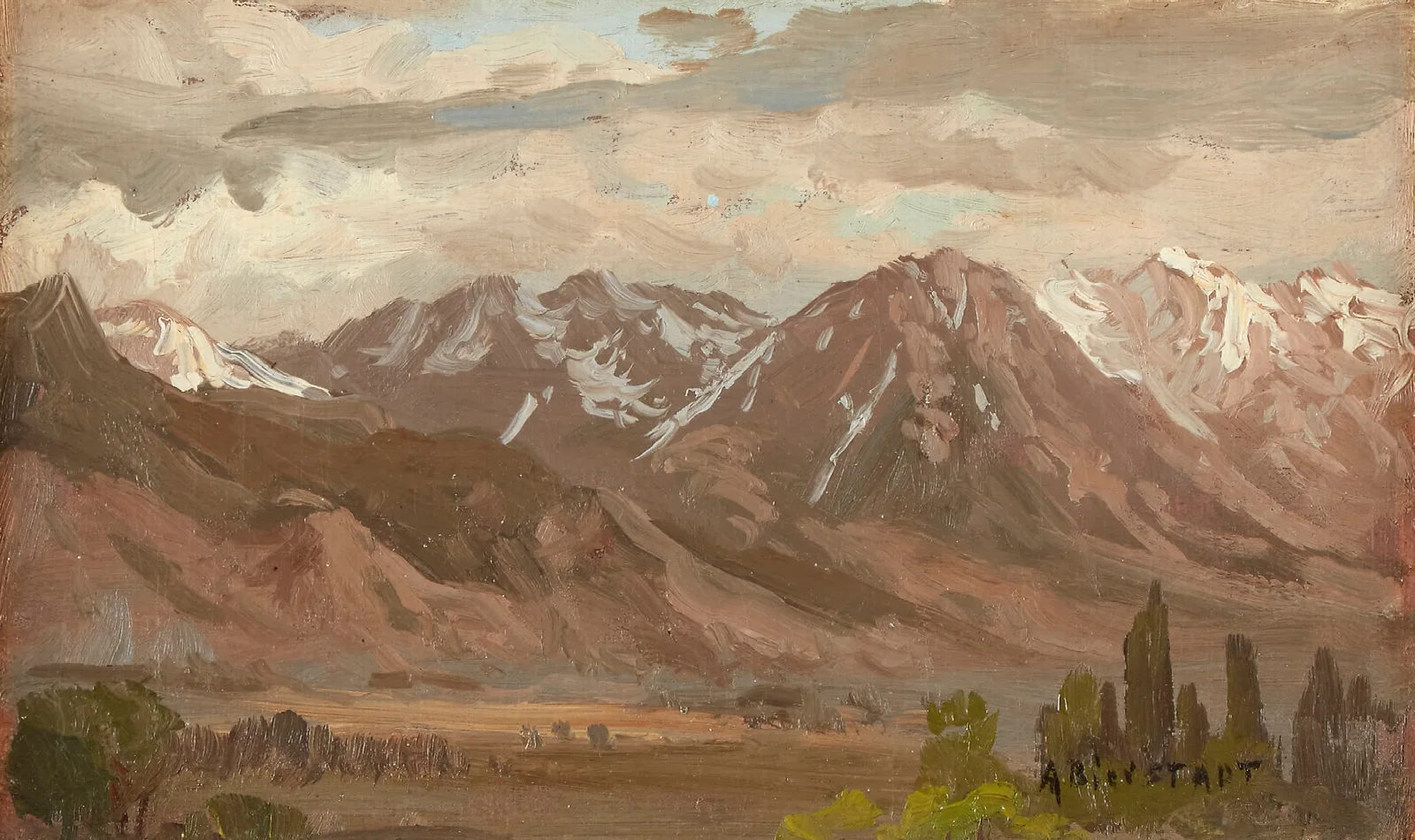 Montana Landscape Wall Art by Albert Bierstadt - Canvas Print