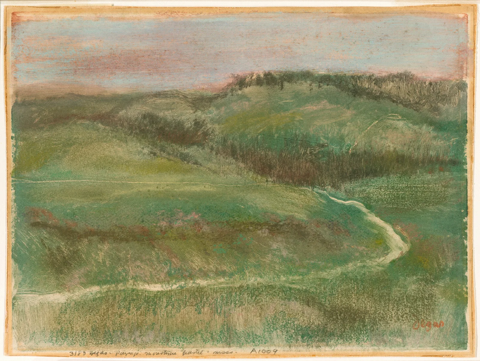 Landscape 233 Wall Art by Edgar Degas - Canvas Print