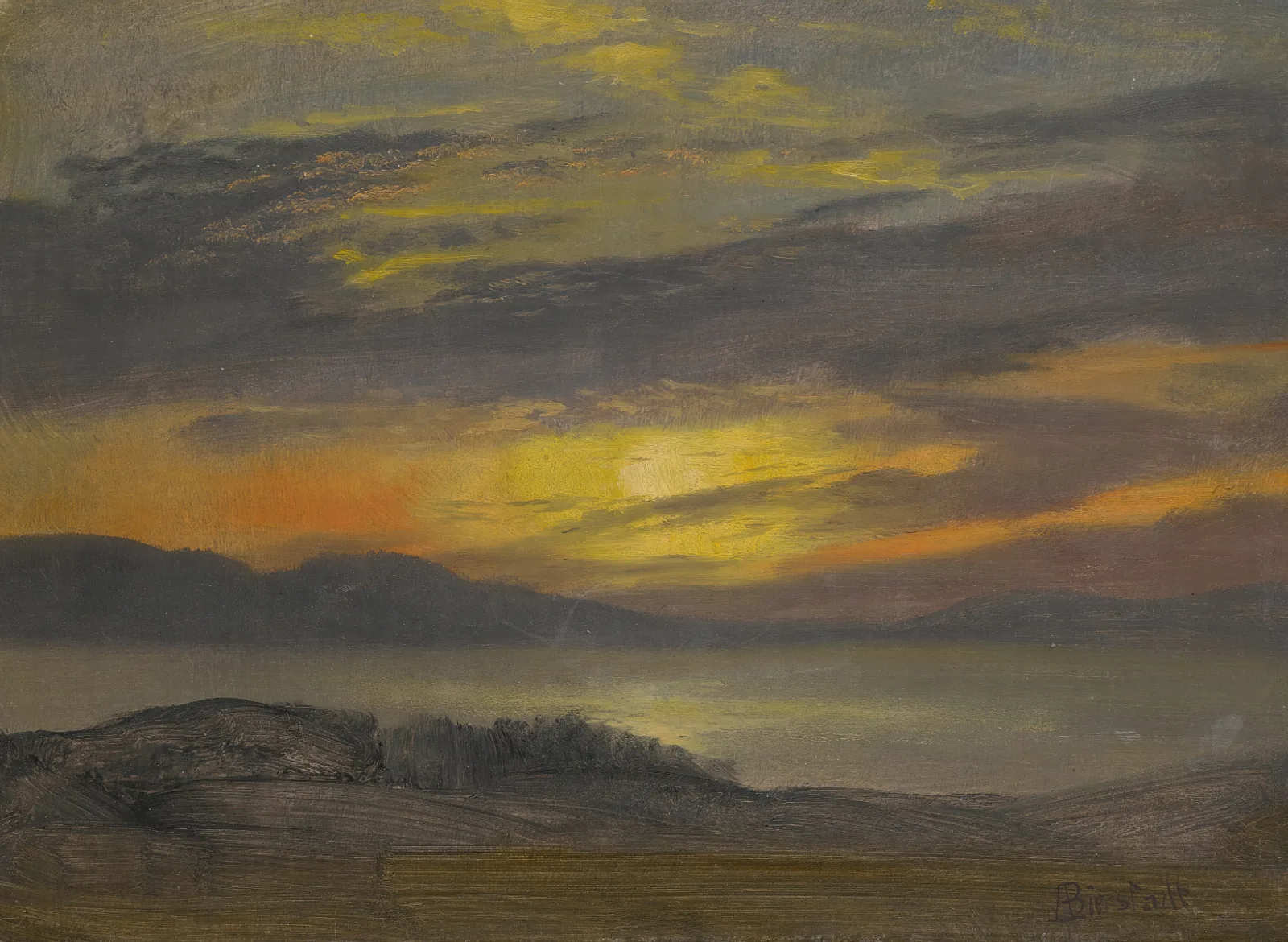 Sunset 17 Wall Art by Albert Bierstadt - Canvas Print