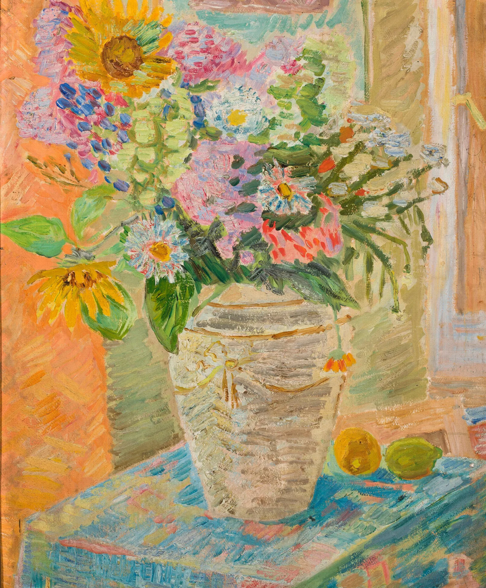 Flowers In A Flower Vase 3 Wall Art by Zygmunt Waliszewski - Canvas Print