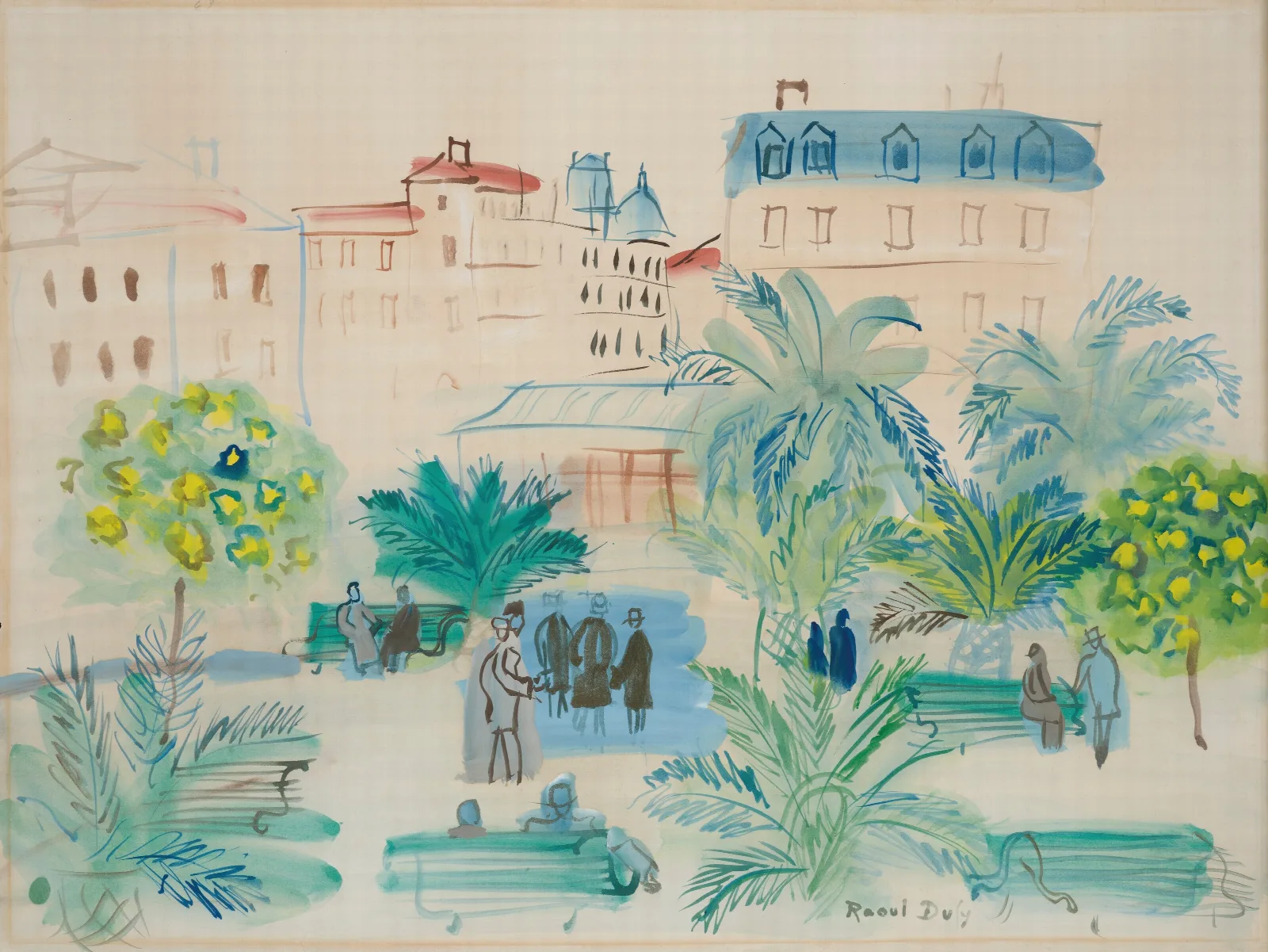La Place Arago Wall Art by Raoul Dufy - Canvas Print