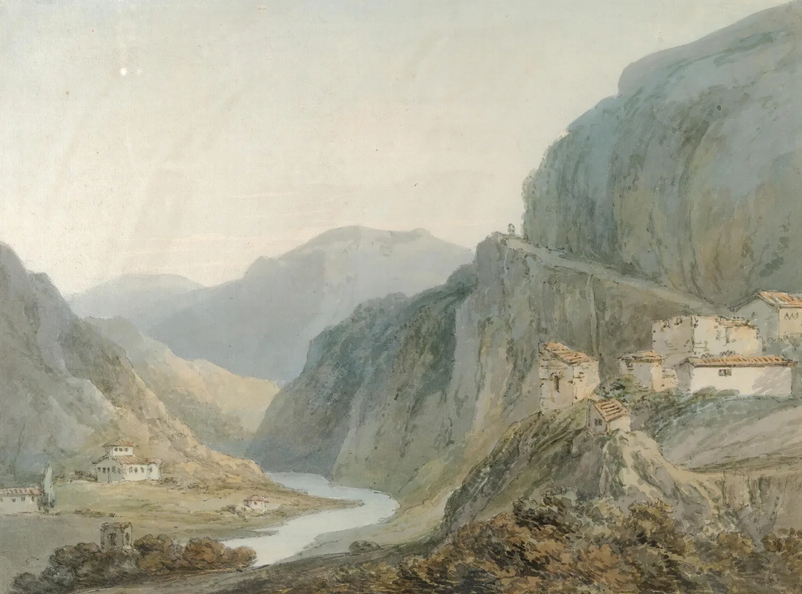 Ascent To The Cascade Of Terni Wall Art by Joseph Mallord William Turner - Canvas Print
