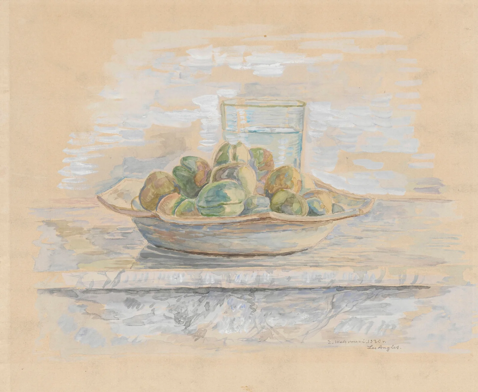 Still Life With Almonds Wall Art by Zygmunt Waliszewski - Canvas Print