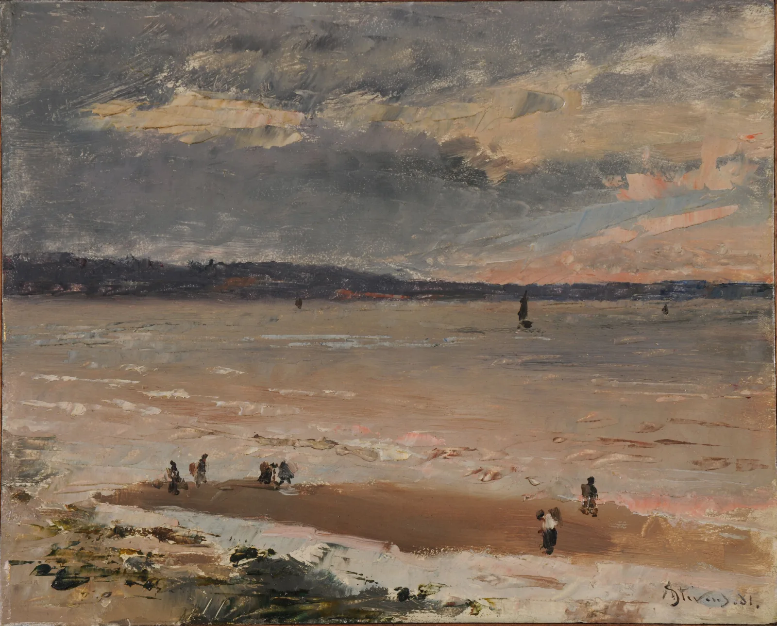 Marine Le Havre Wall Art by Alfred Stevens - Canvas Print