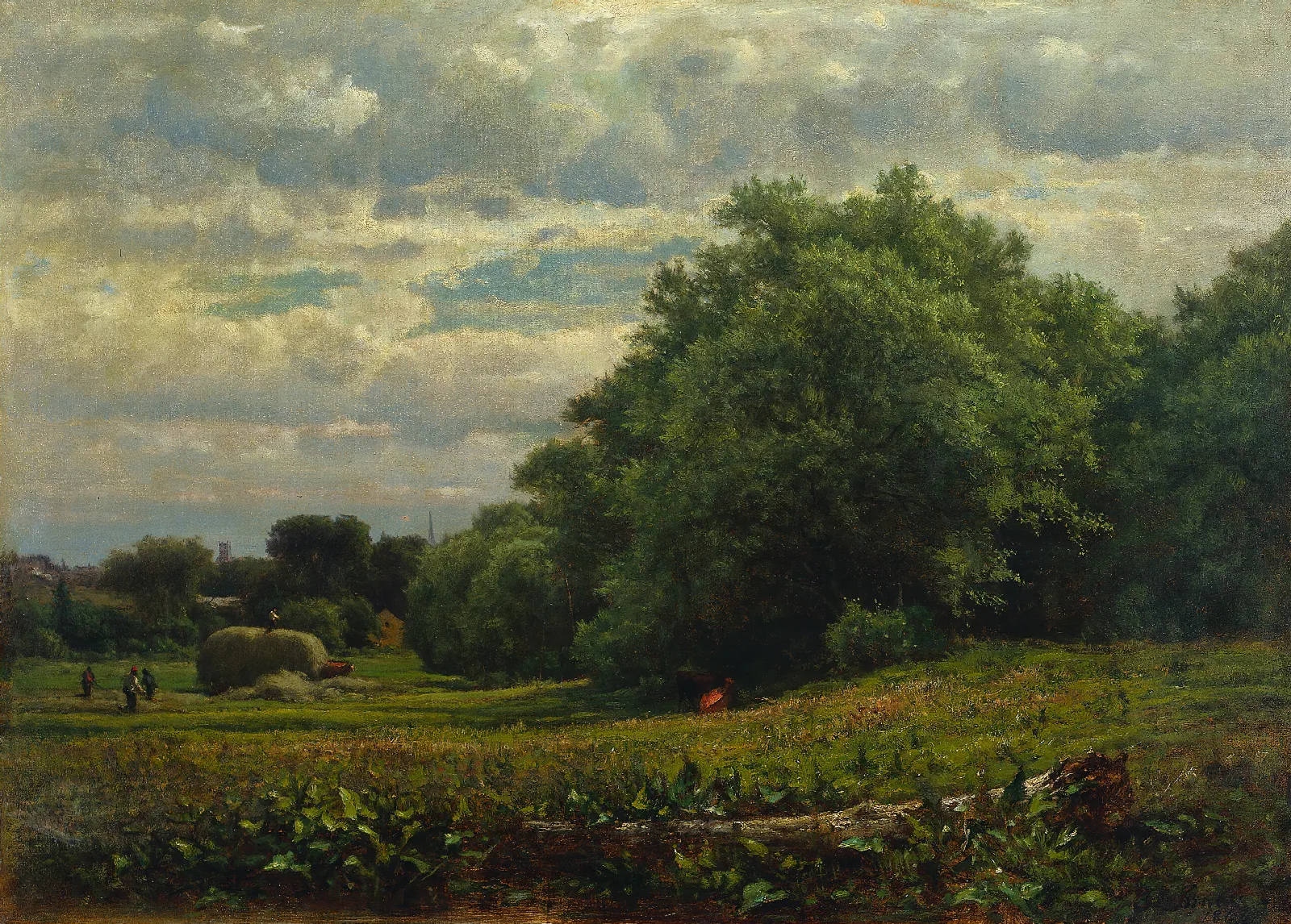 Harvest Time 3 Wall Art by George Inness - Canvas Print