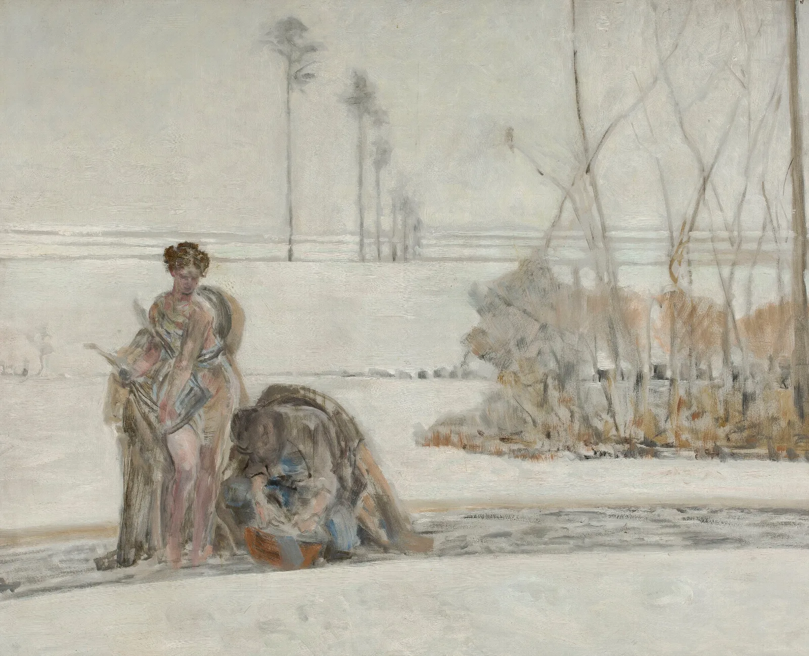 Winter Landscape 71 Wall Art by Jacek Malczewski - Canvas Print