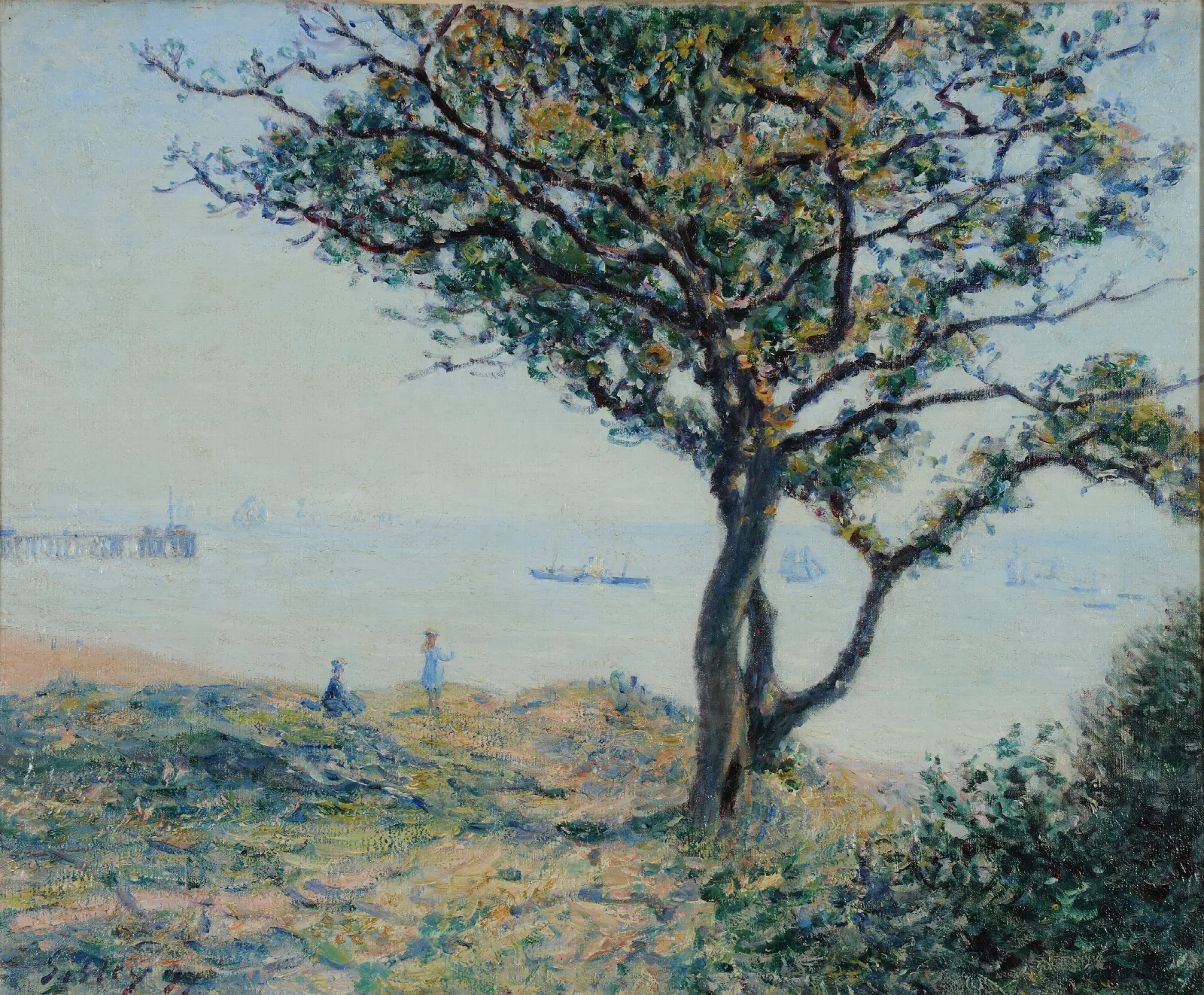 La Rade De Cardiff Wall Art by Alfred Sisley - Canvas Print