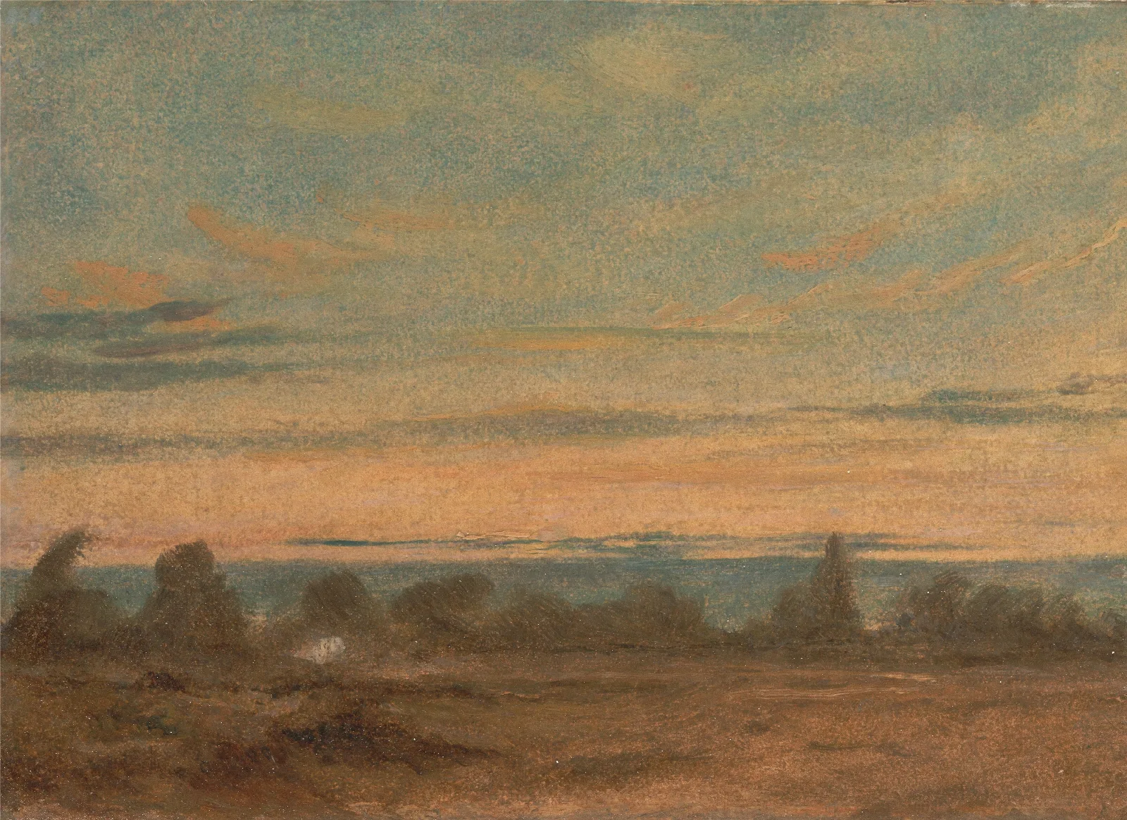 Summer Evening Landscape Wall Art by John Constable - Canvas Print